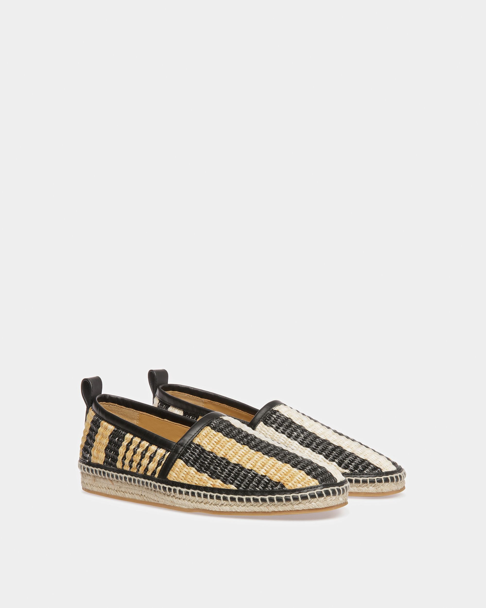 Karakas Espadrille Aus Textil In Schwarz Und Elfenbein - Herren - Bally - 02