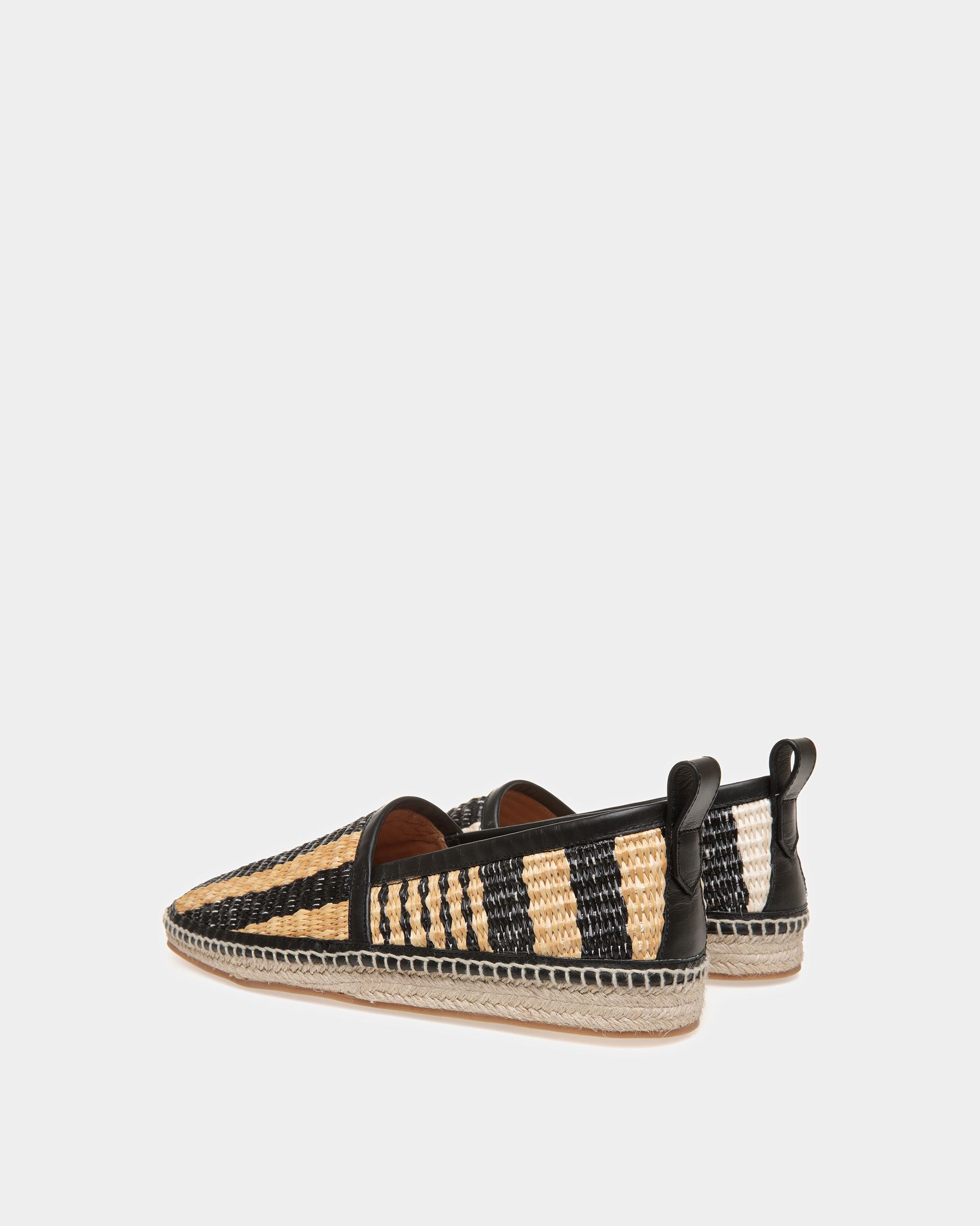 Karakas Espadrille Aus Textil In Schwarz Und Elfenbein - Herren - Bally - 03