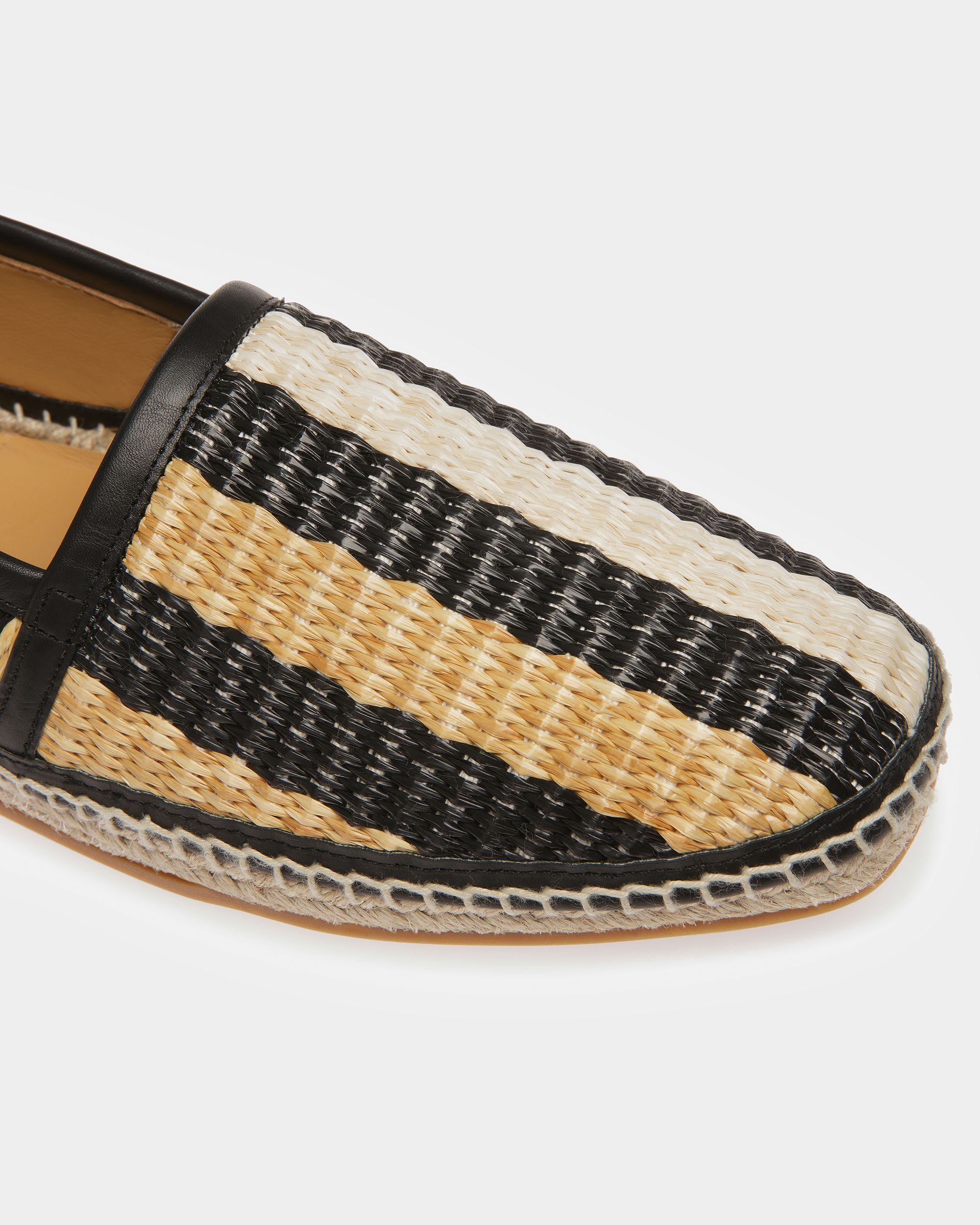 Karakas Espadrille Aus Textil In Schwarz Und Elfenbein - Herren - Bally - 05