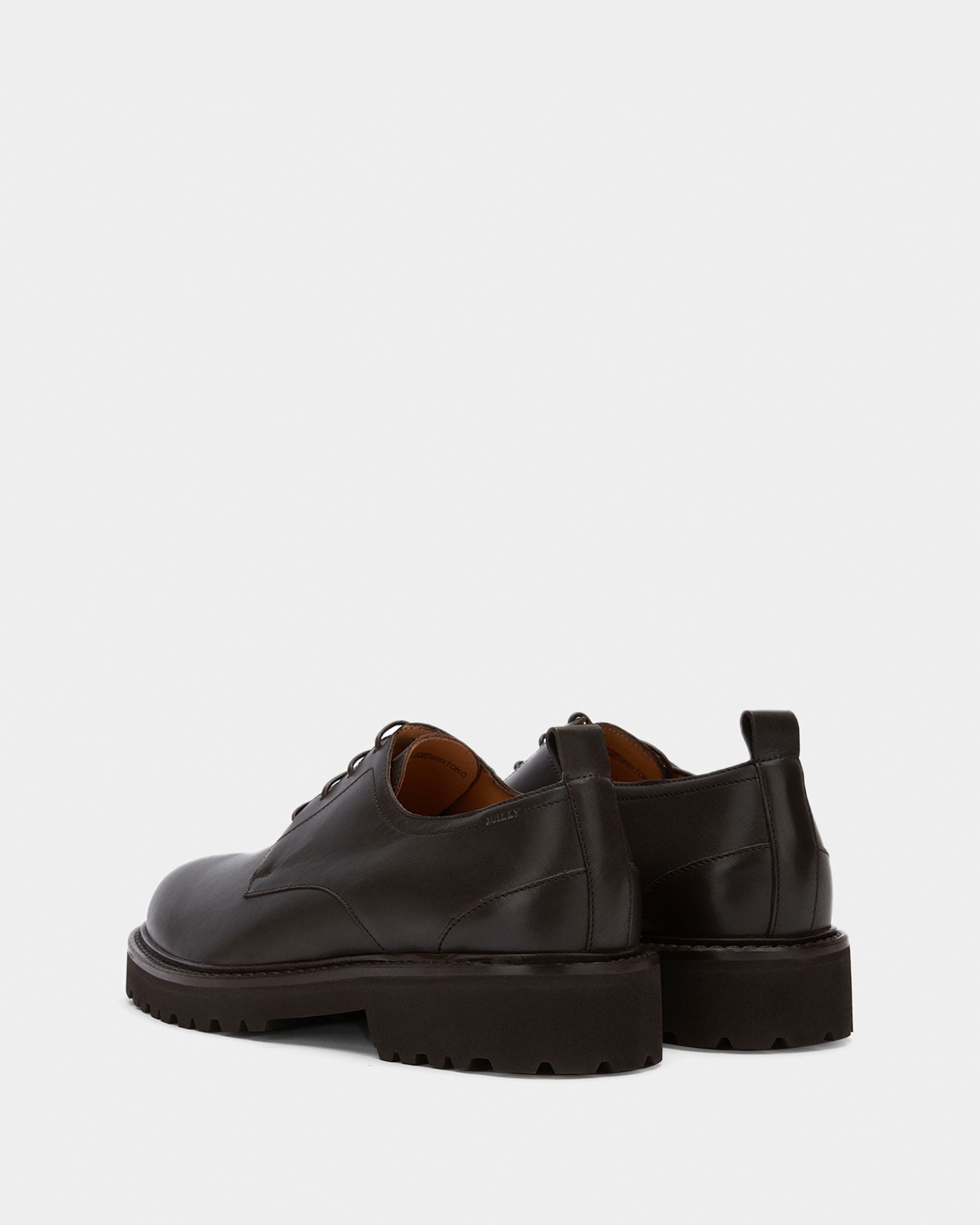 Men's Chocolate Leather Derby Shoes - Herren - Bally - 03