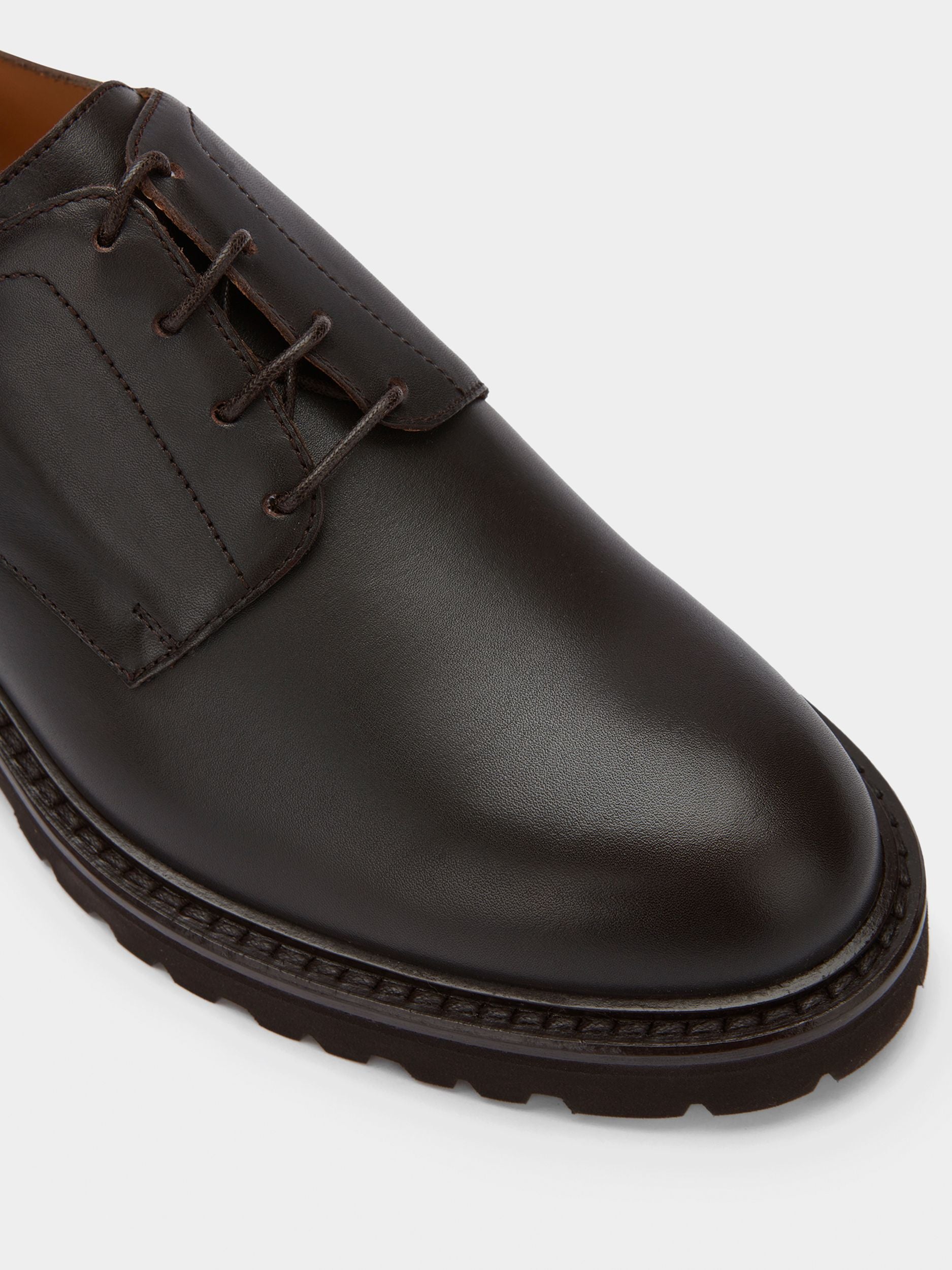 Men's Chocolate Leather Derby Shoes - Herren - Bally - 05