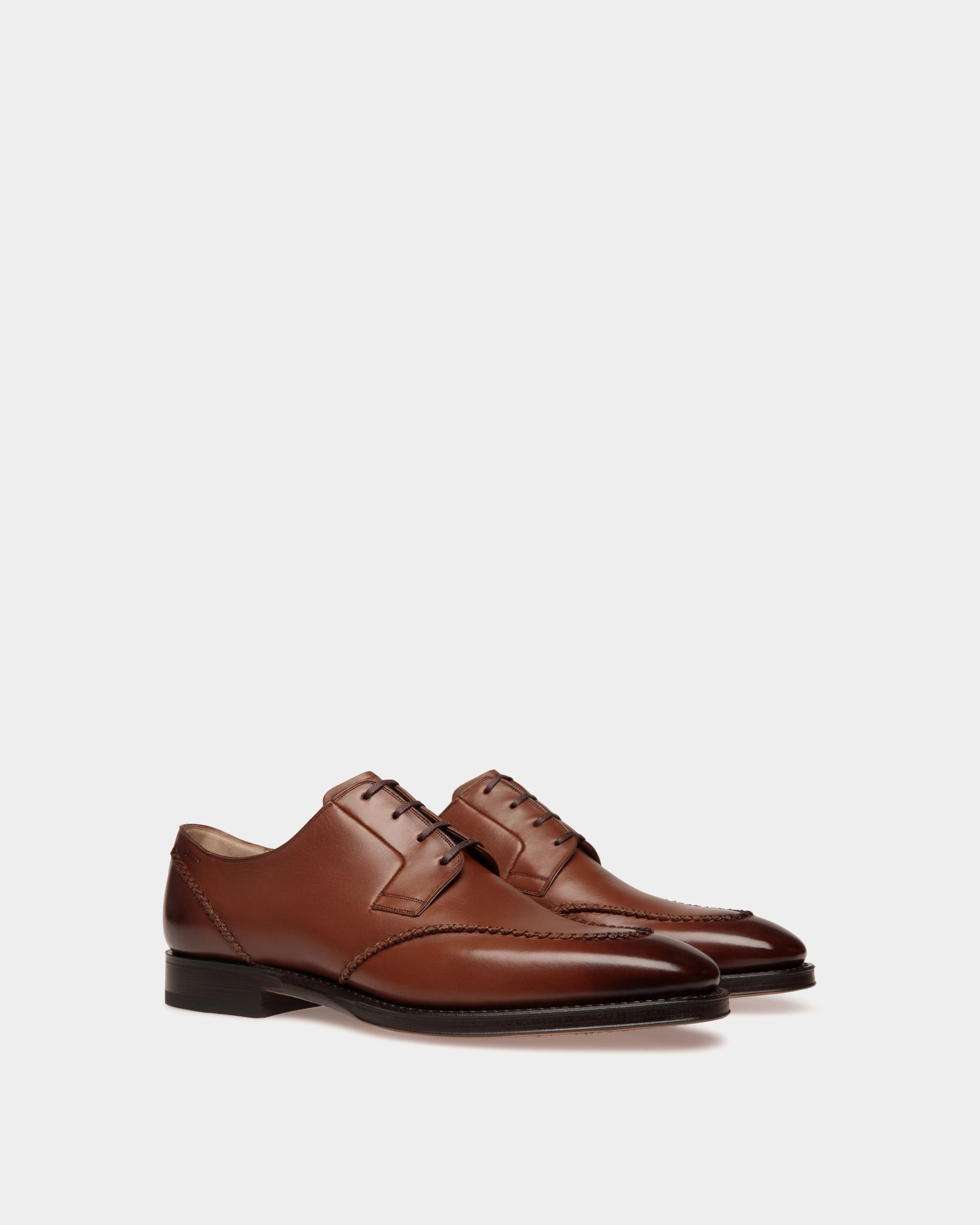 Scribe Novo Derby-Schuhe Aus Braunem Leder - Herren - Bally - 03