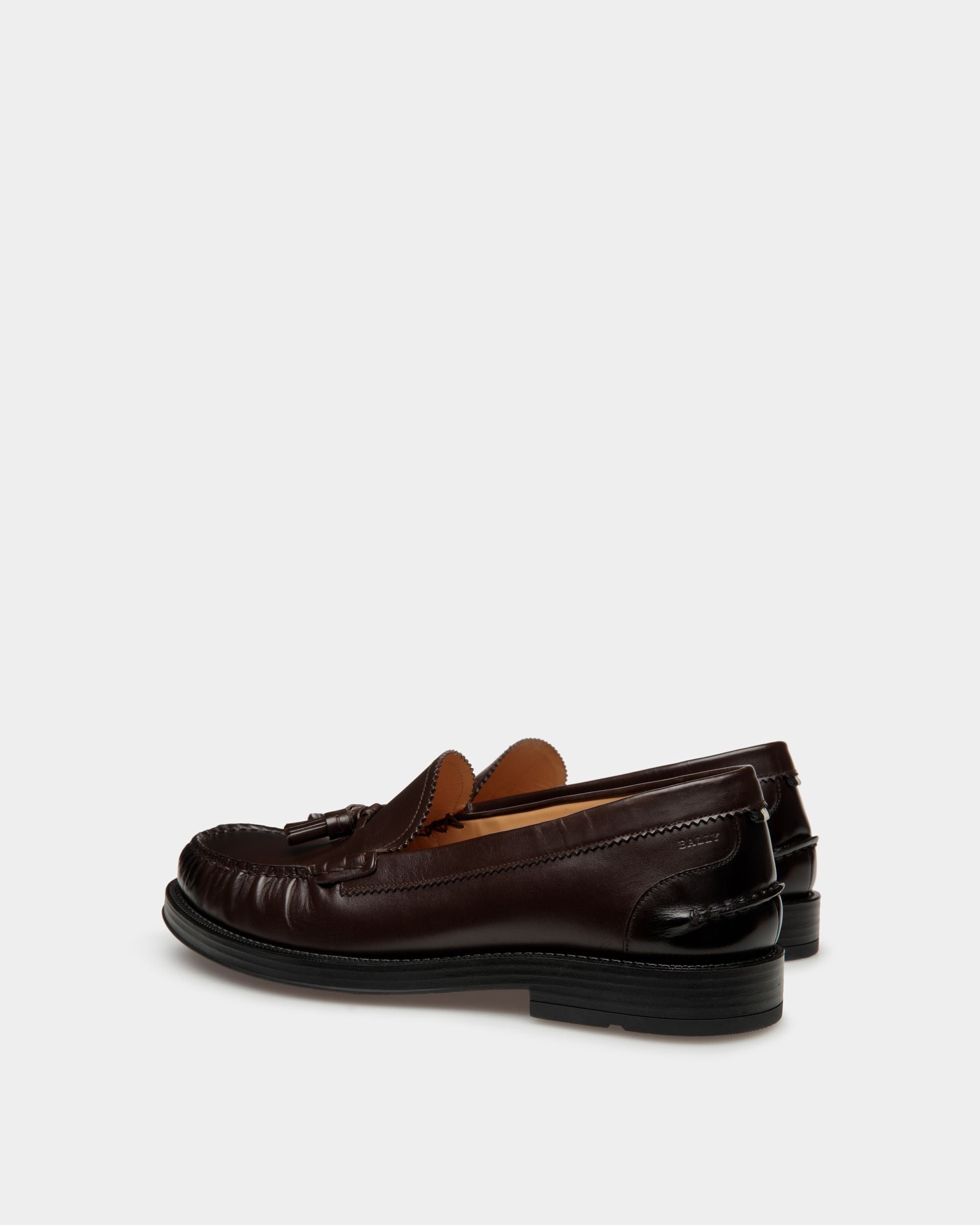 Rome Mokassin Aus Dunkelbraunem Leder - Herren - Bally - 05