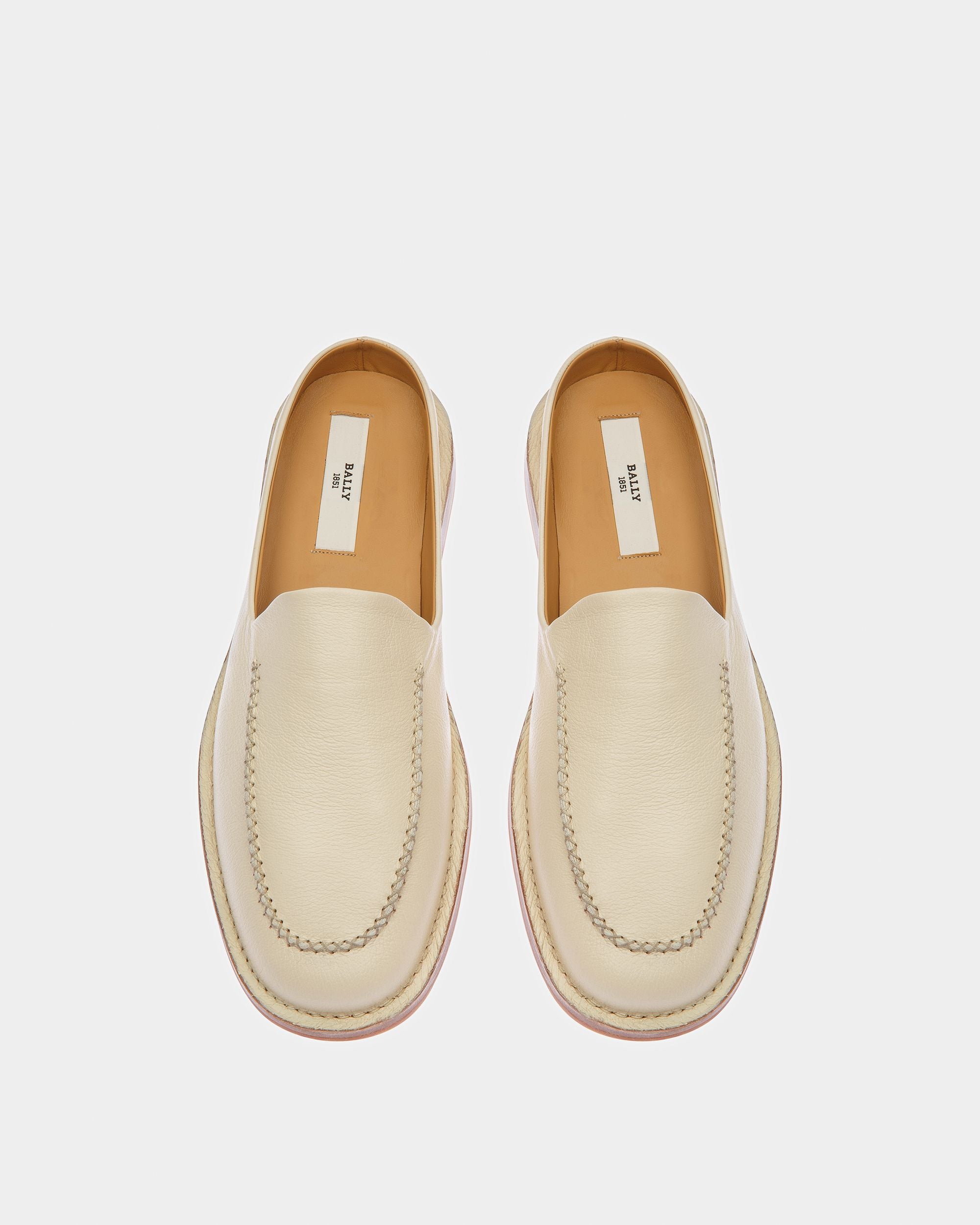 Fosko Lederslipper In Elfenbein - Herren - Bally - 02