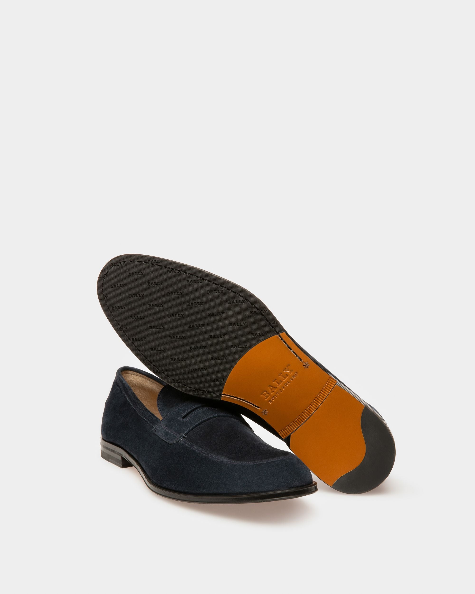 Webb Loafer Aus Marineblauem Leder - Herren - Bally - 04