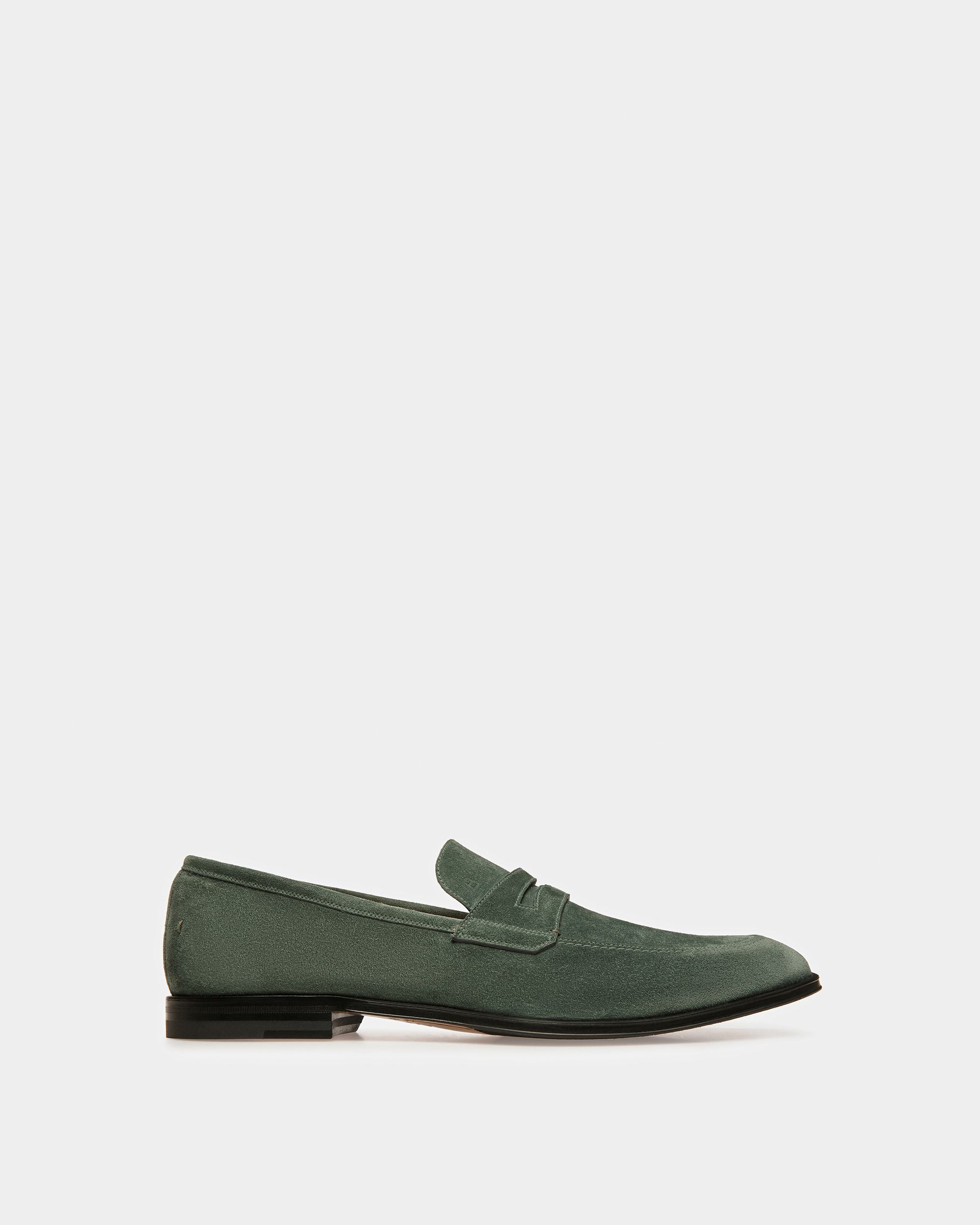Webb Leder-Loafer In Salbeigrün - Herren - Bally - 01
