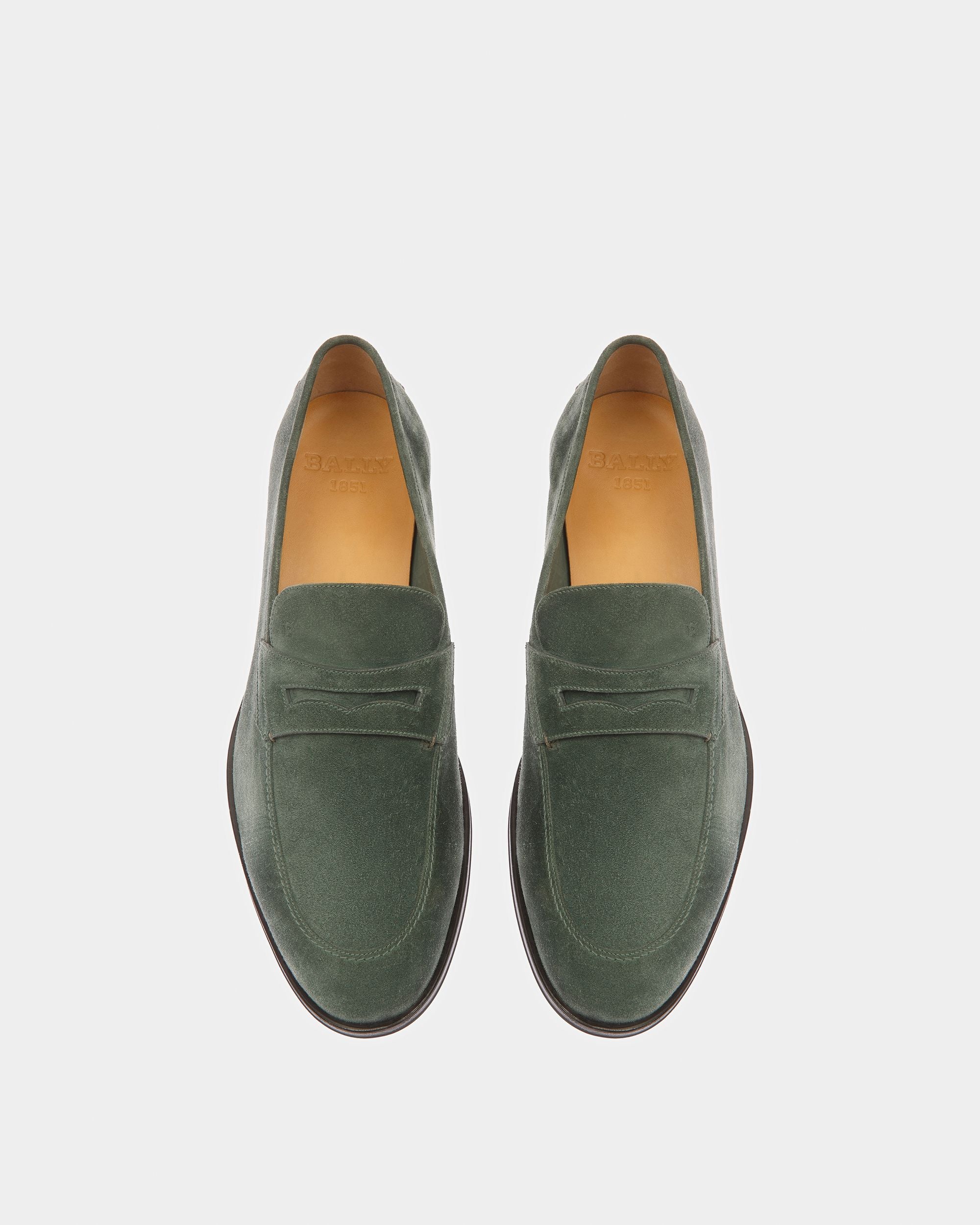 Webb Leder-Loafer In Salbeigrün - Herren - Bally - 02