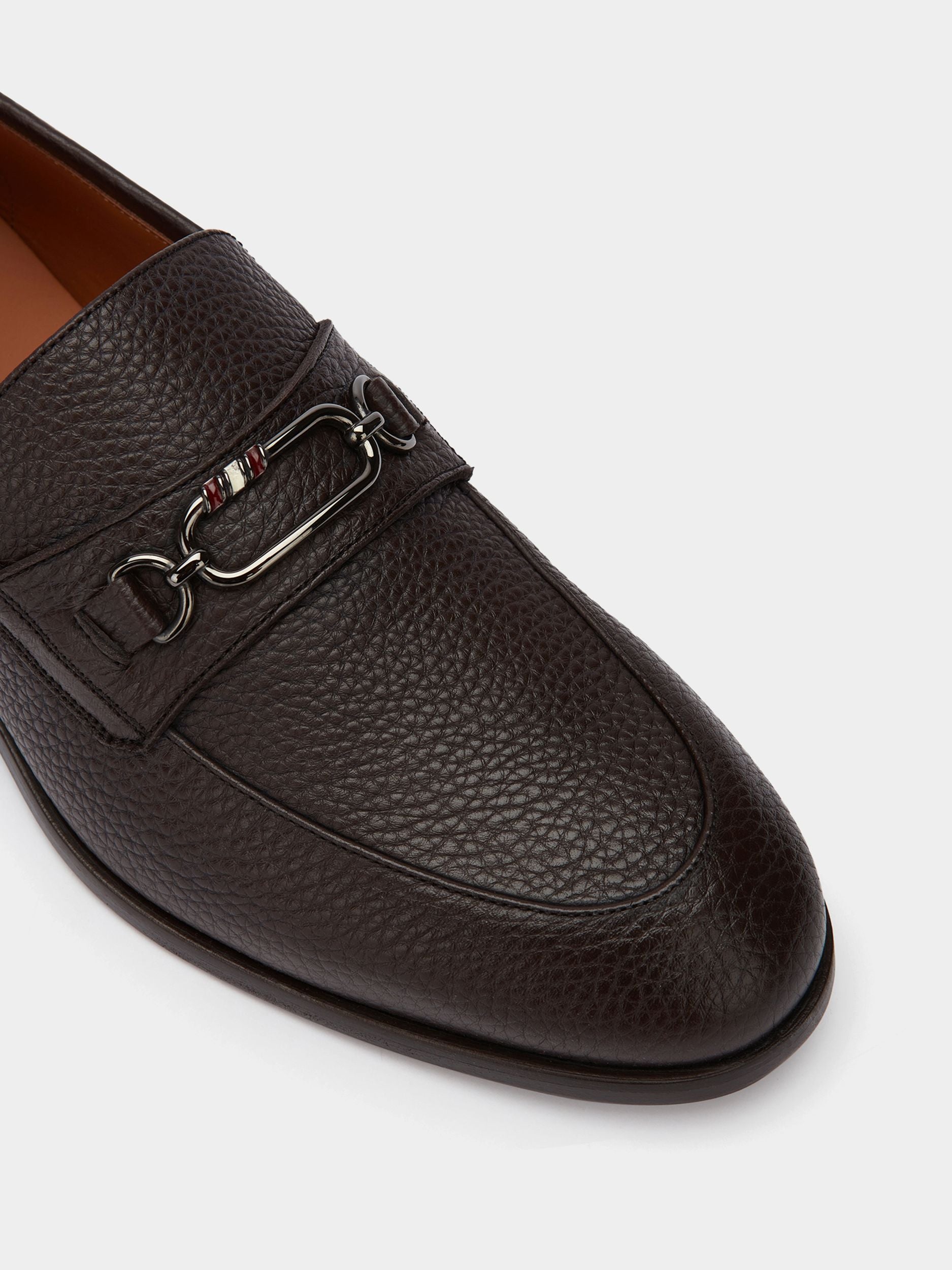 Men's Brown Leather Loafers - Herren - Bally - 04