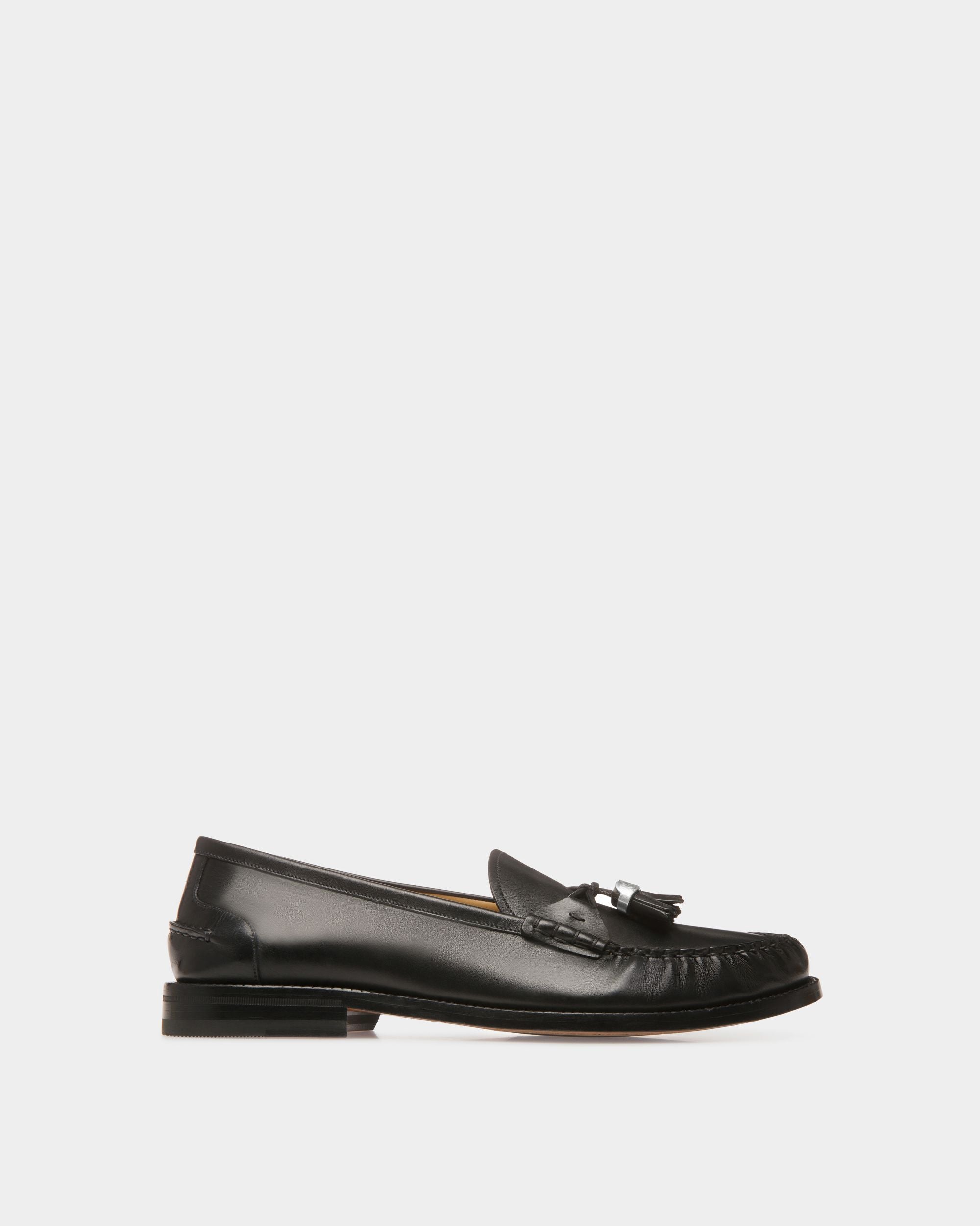 Rome Mokassin Aus Leder In Schwarz - Herren - Bally - 01
