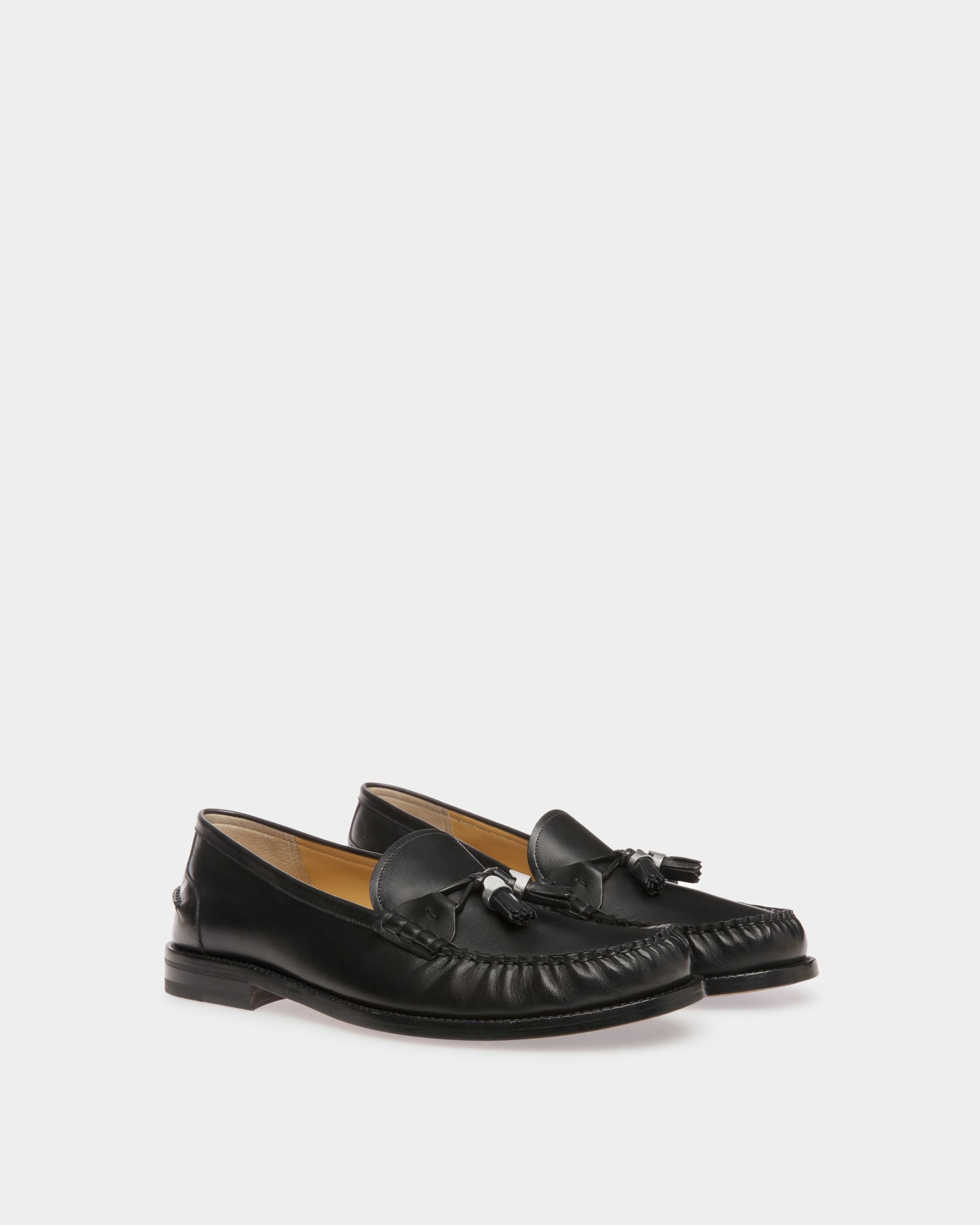Rome Mokassin Aus Leder In Schwarz - Herren - Bally - 03