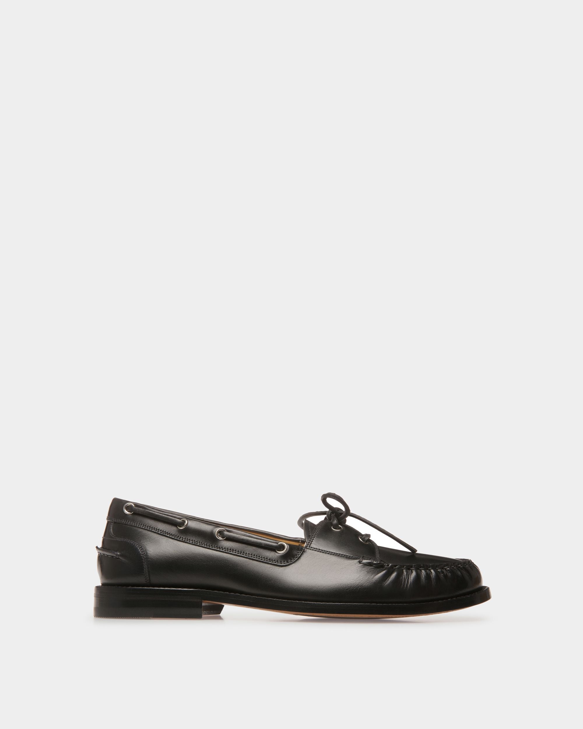 Rome Mokassin Aus Leder In Schwarz - Herren - Bally - 01