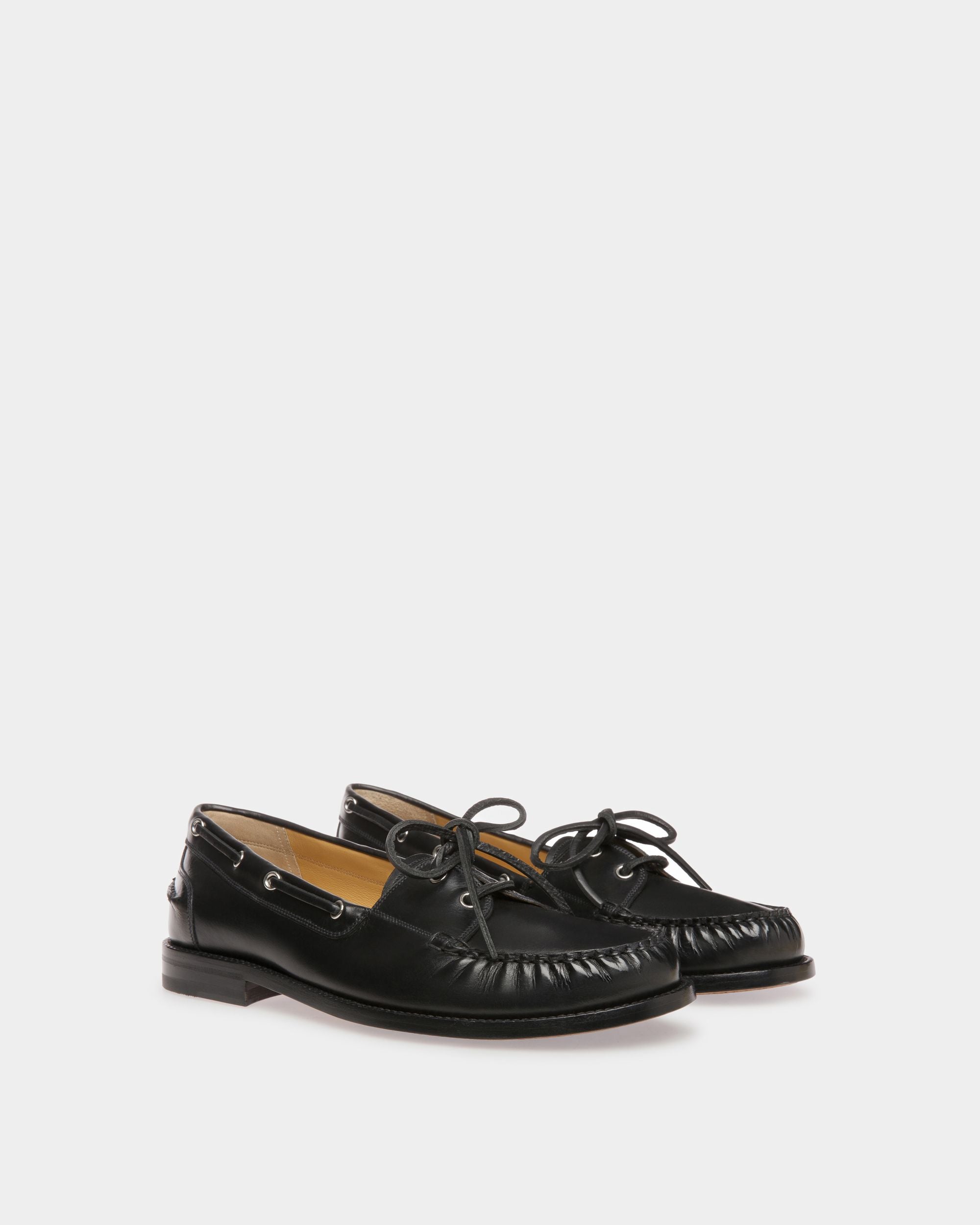 Rome Mokassin Aus Leder In Schwarz - Herren - Bally - 03