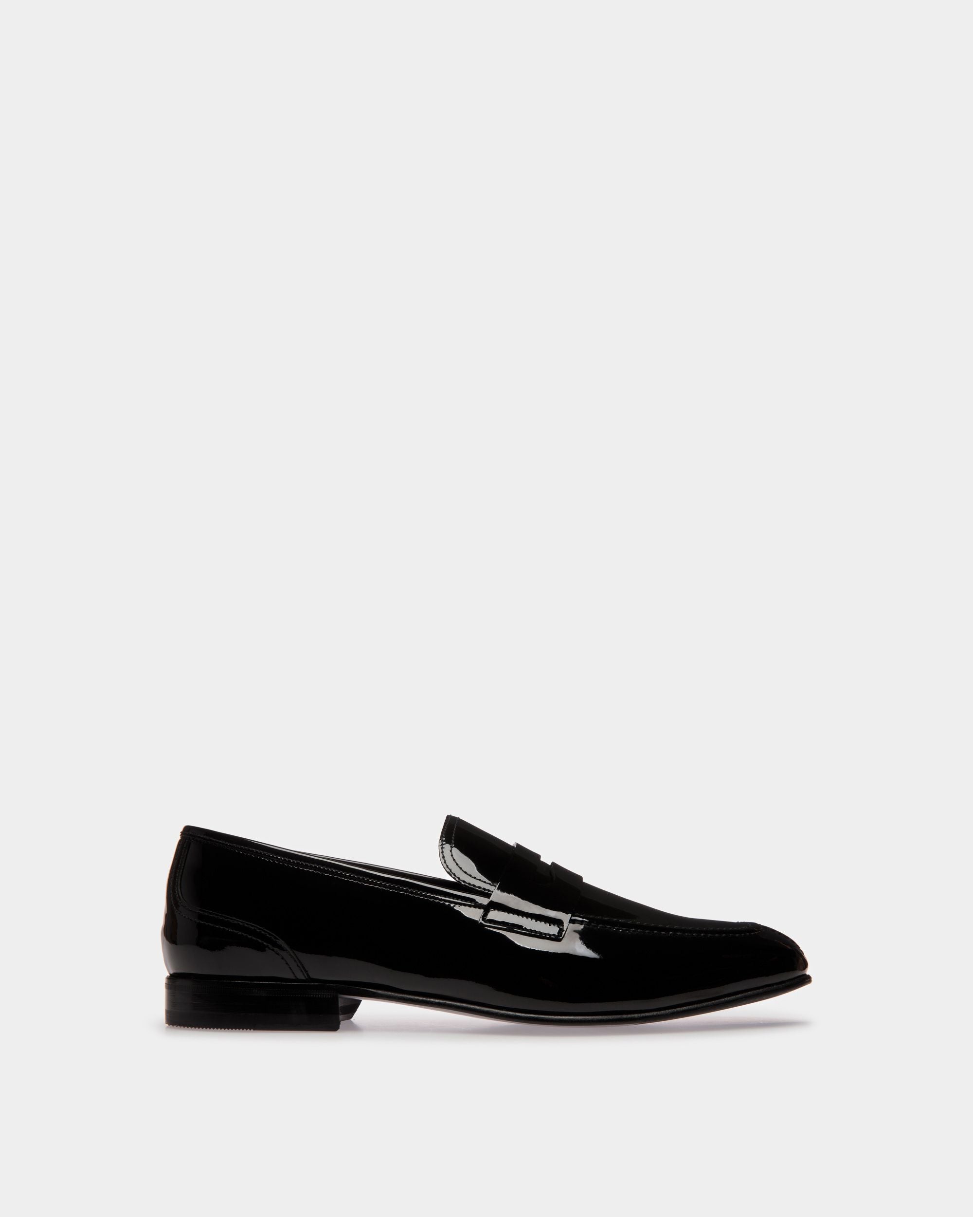 Suisse Loafer Aus Lackleder In Schwarz - Herren - Bally - 01