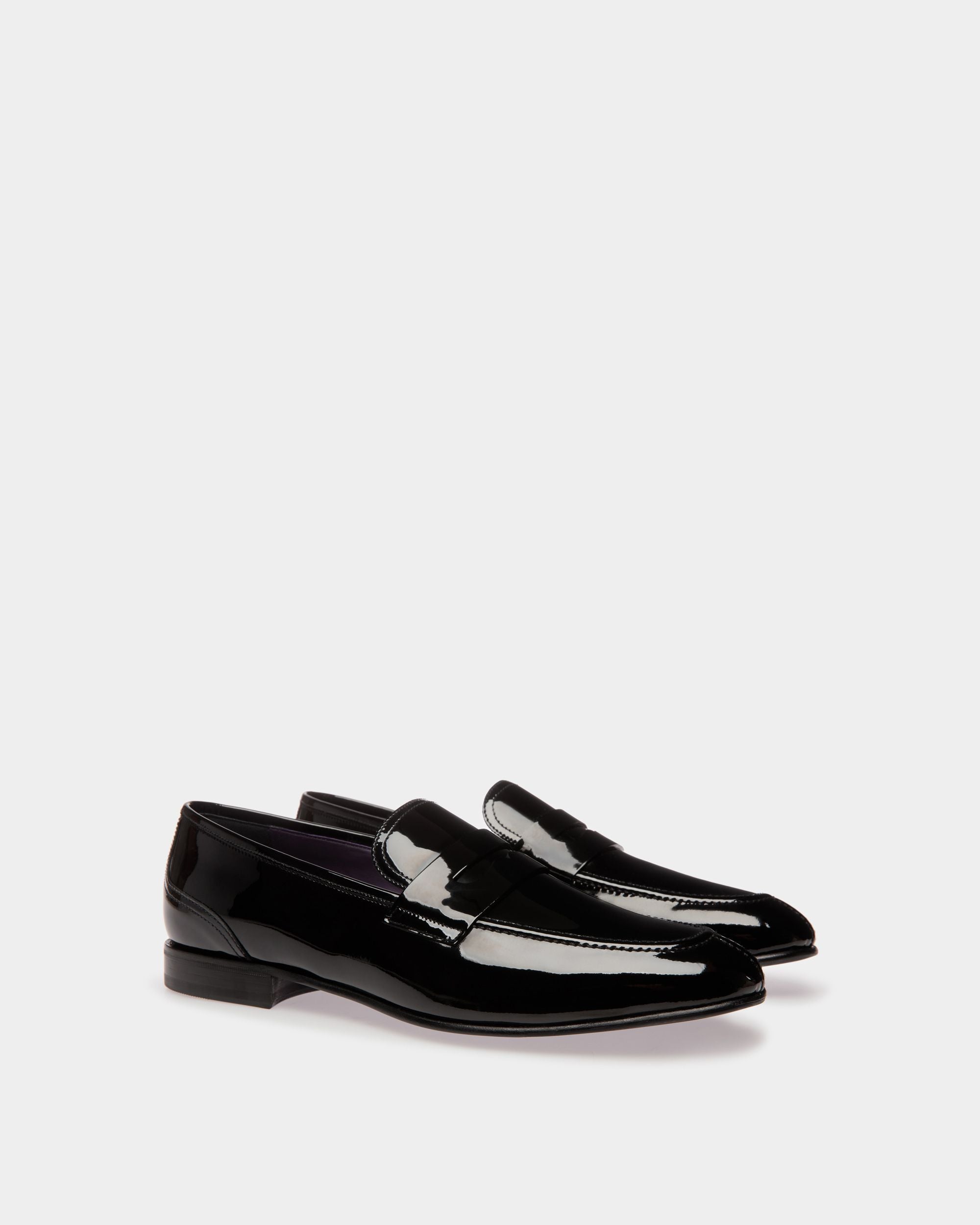 Suisse Loafer Aus Lackleder In Schwarz - Herren - Bally - 02