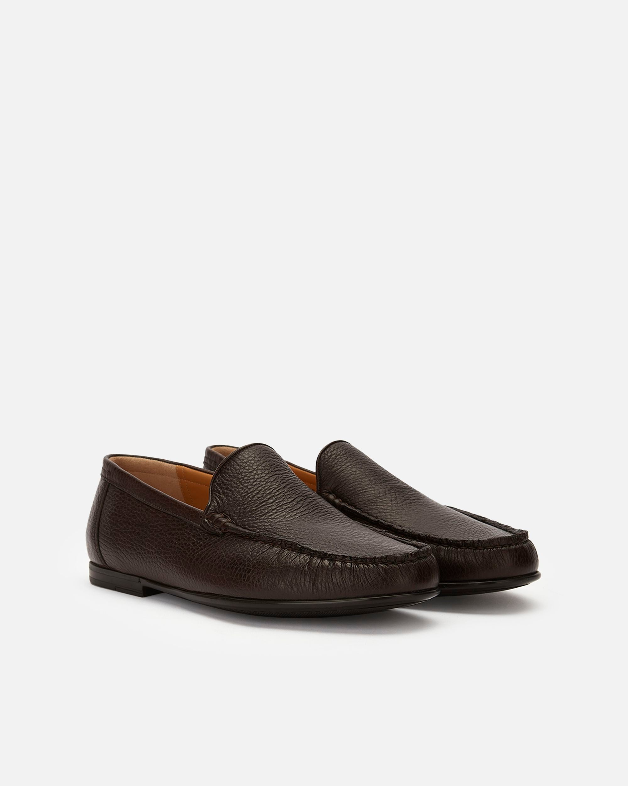 Men's Brown Leather Loafers - Herren - Bally - 02