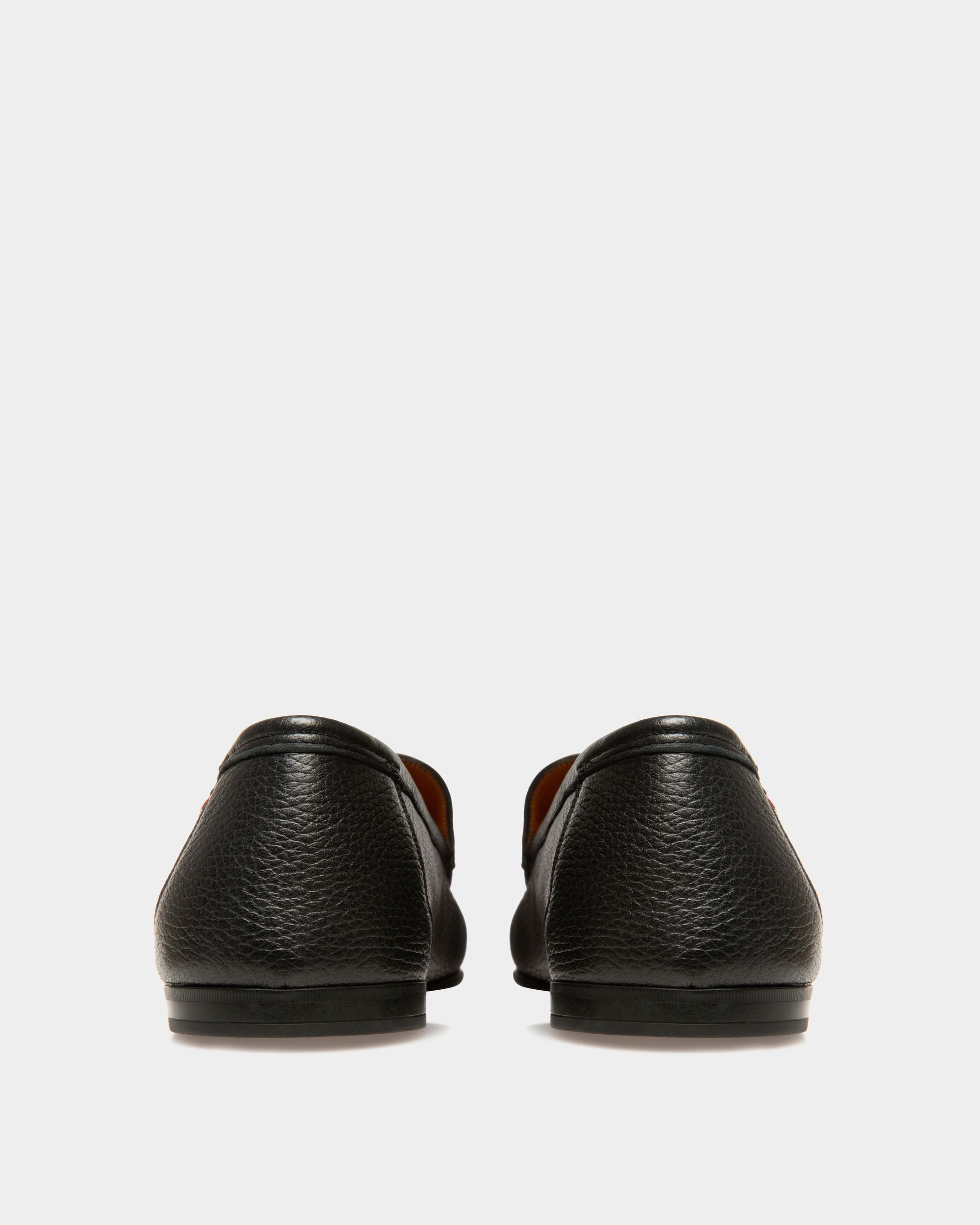 Men's Black Leather Loafers - Herren - Bally - 04