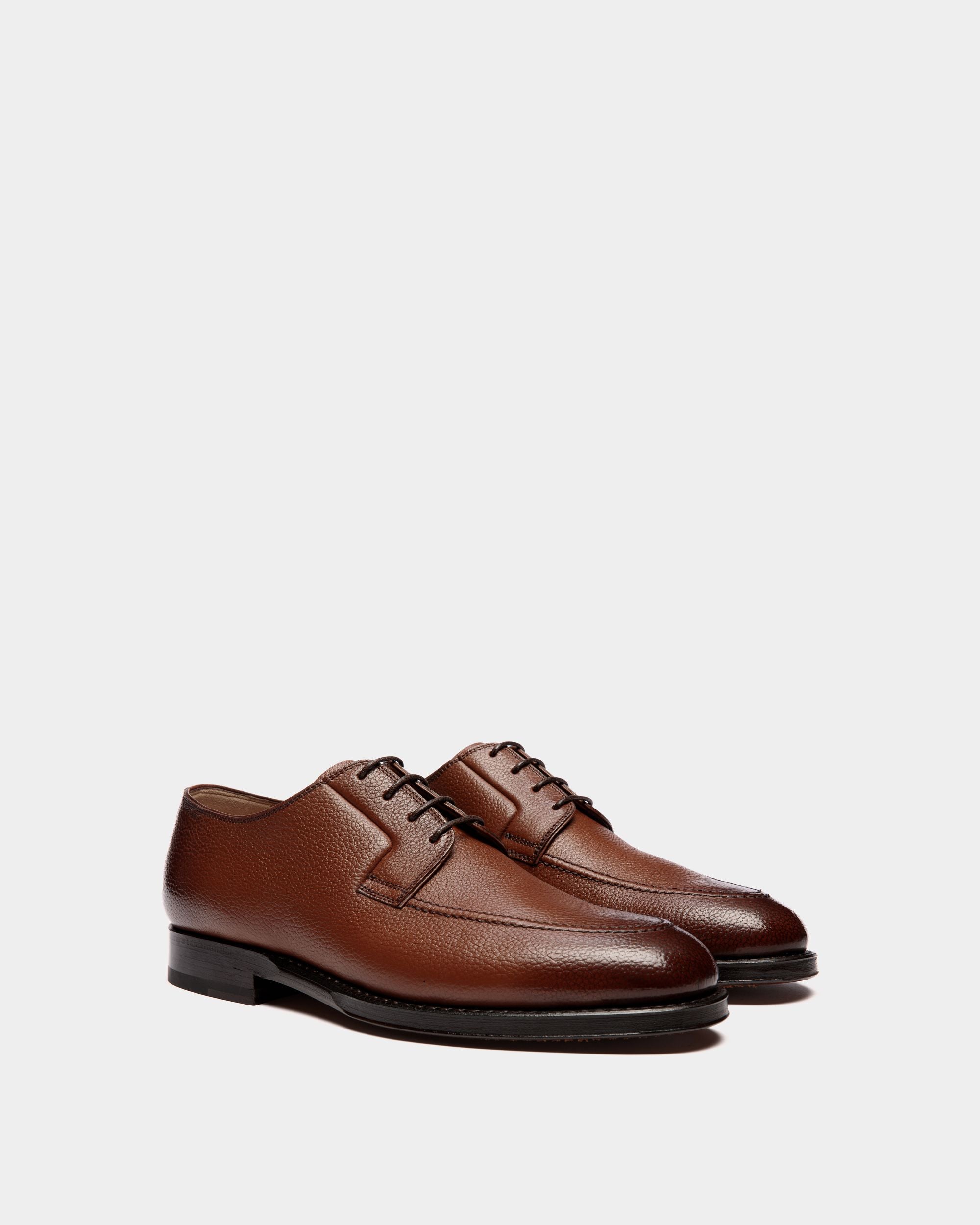 Scribe Oxford-Schuhe Aus Genarbtem Leder In Braun - Herren - Bally - 02