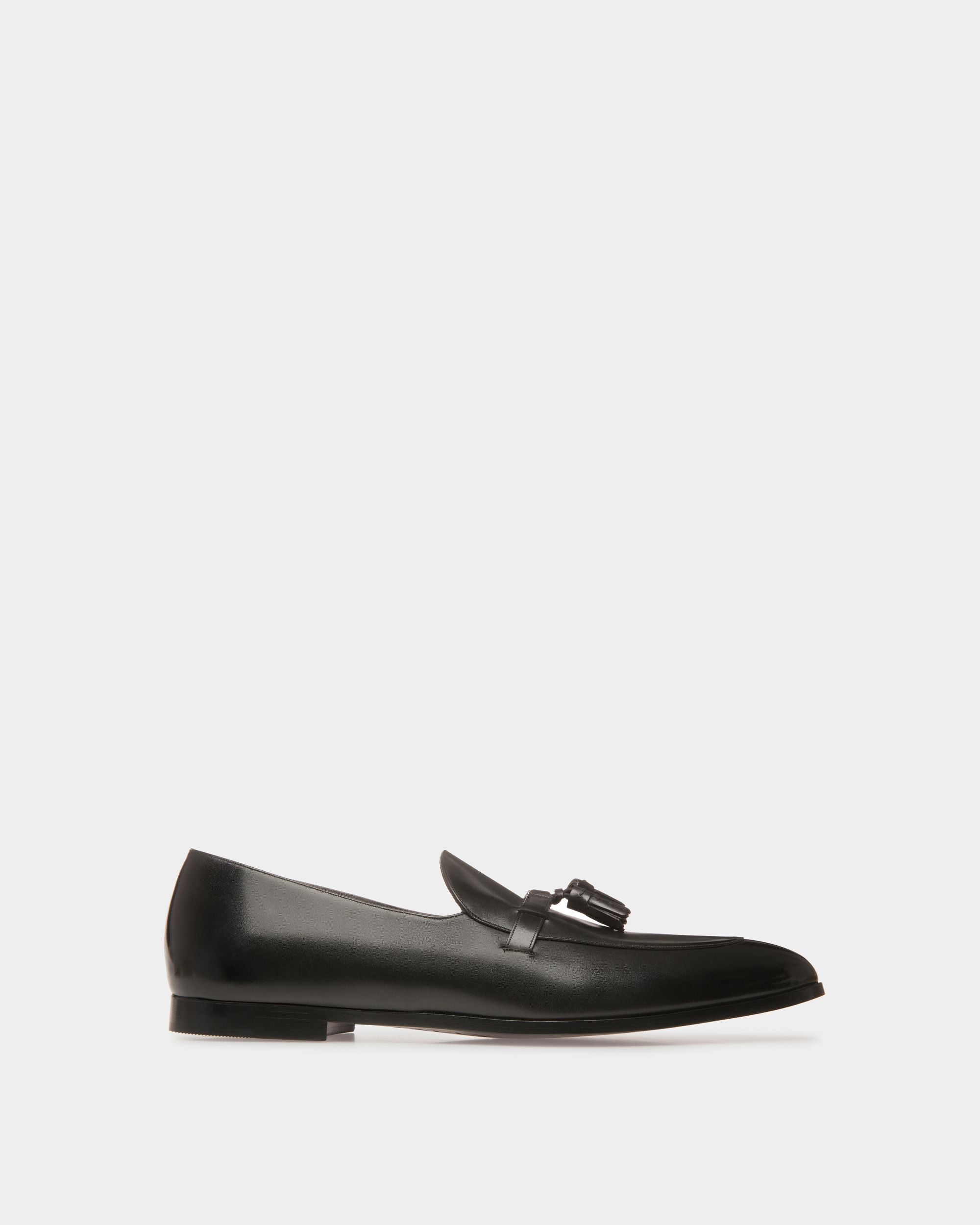 Vegas Flacher Loafer Aus Leder In Schwarz - Herren - Bally - 01