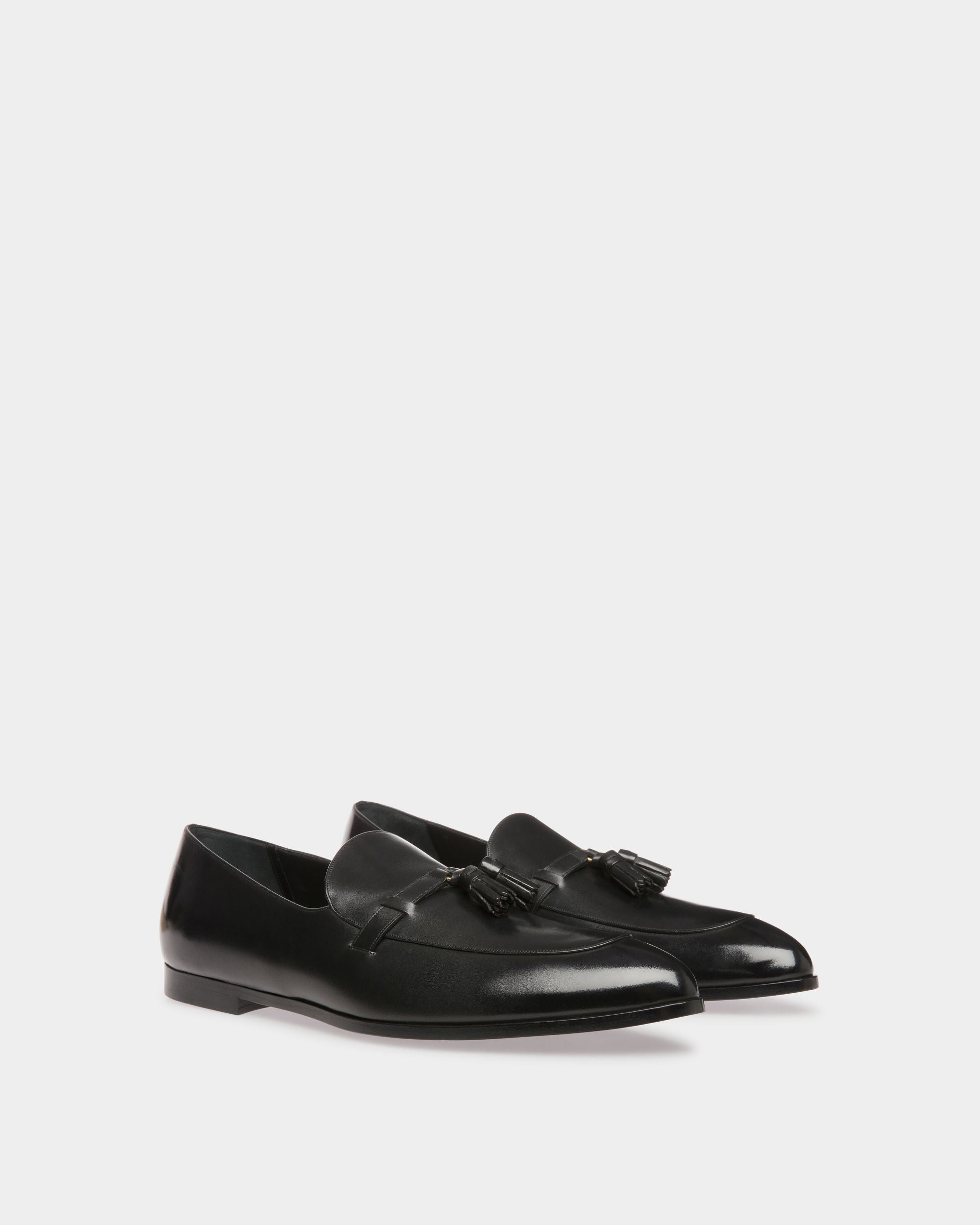 Vegas Flacher Loafer Aus Leder In Schwarz - Herren - Bally - 03