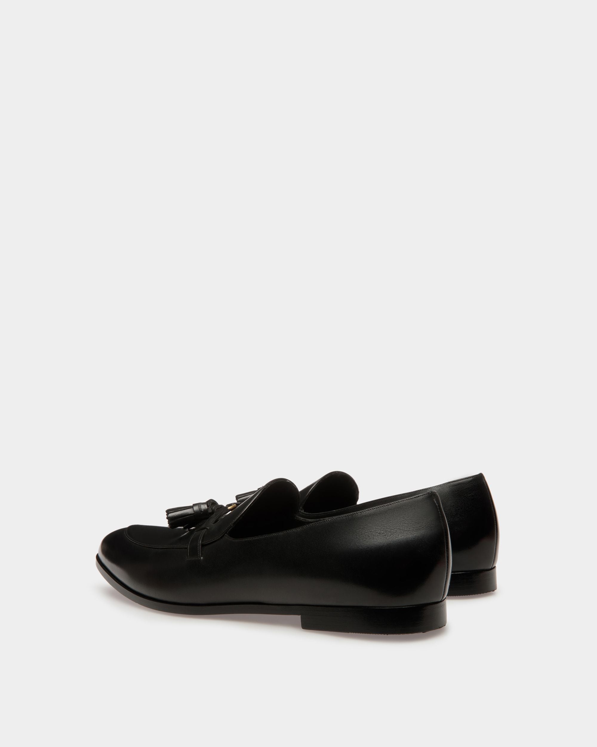 Vegas Flacher Loafer Aus Leder In Schwarz - Herren - Bally - 04