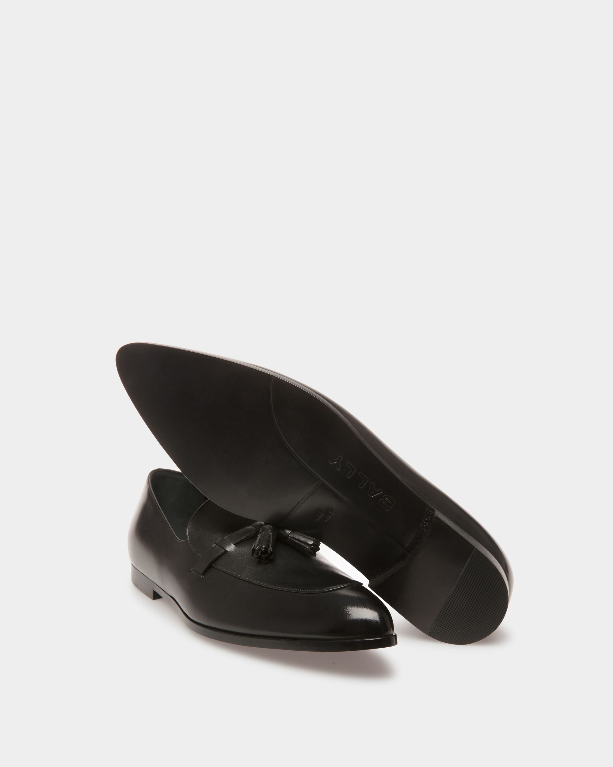 Vegas Flacher Loafer Aus Leder In Schwarz - Herren - Bally - 05