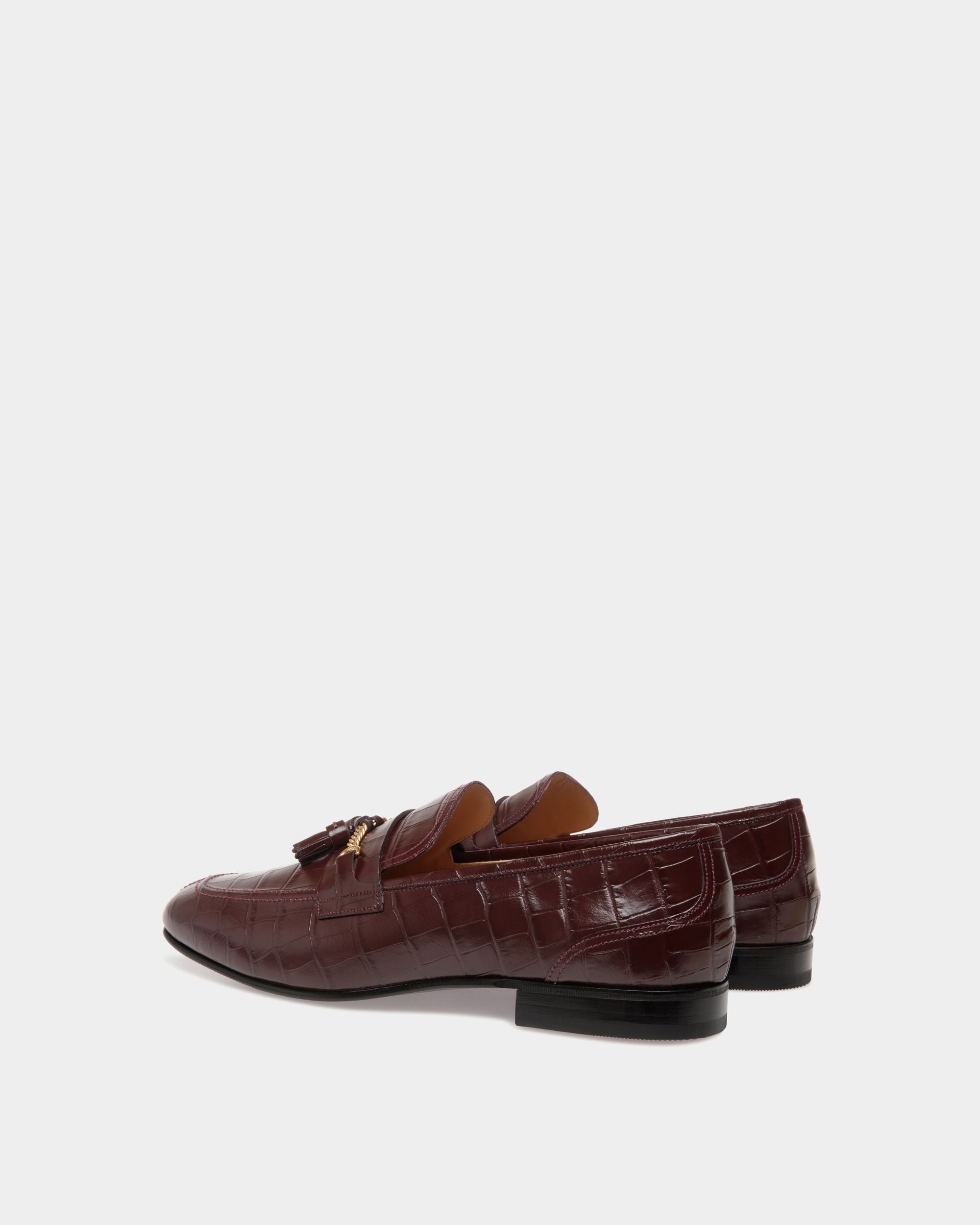 Suisse Loafer In Red Leather - Herren - Bally - 03