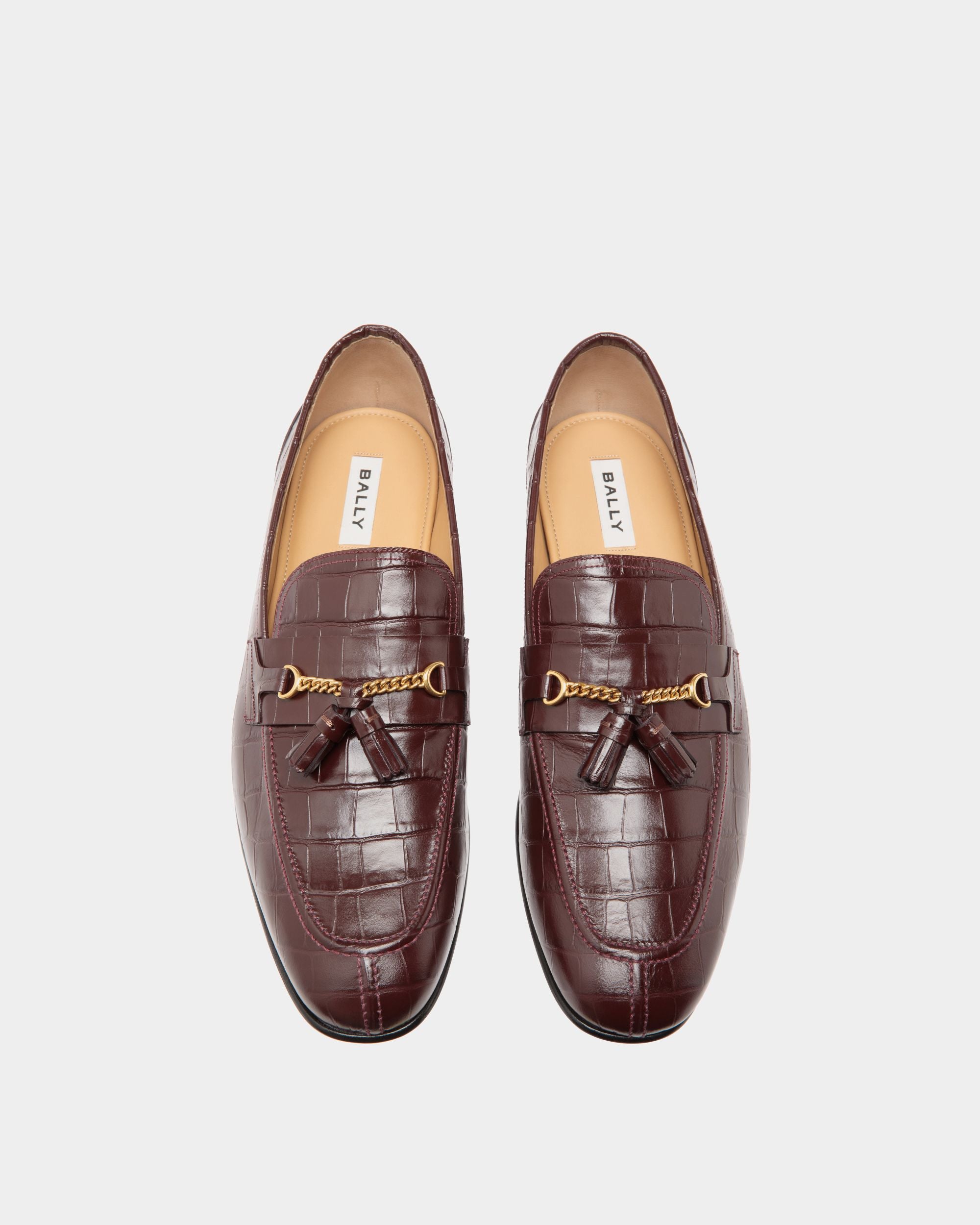 Suisse Loafer In Red Leather - Herren - Bally - 04