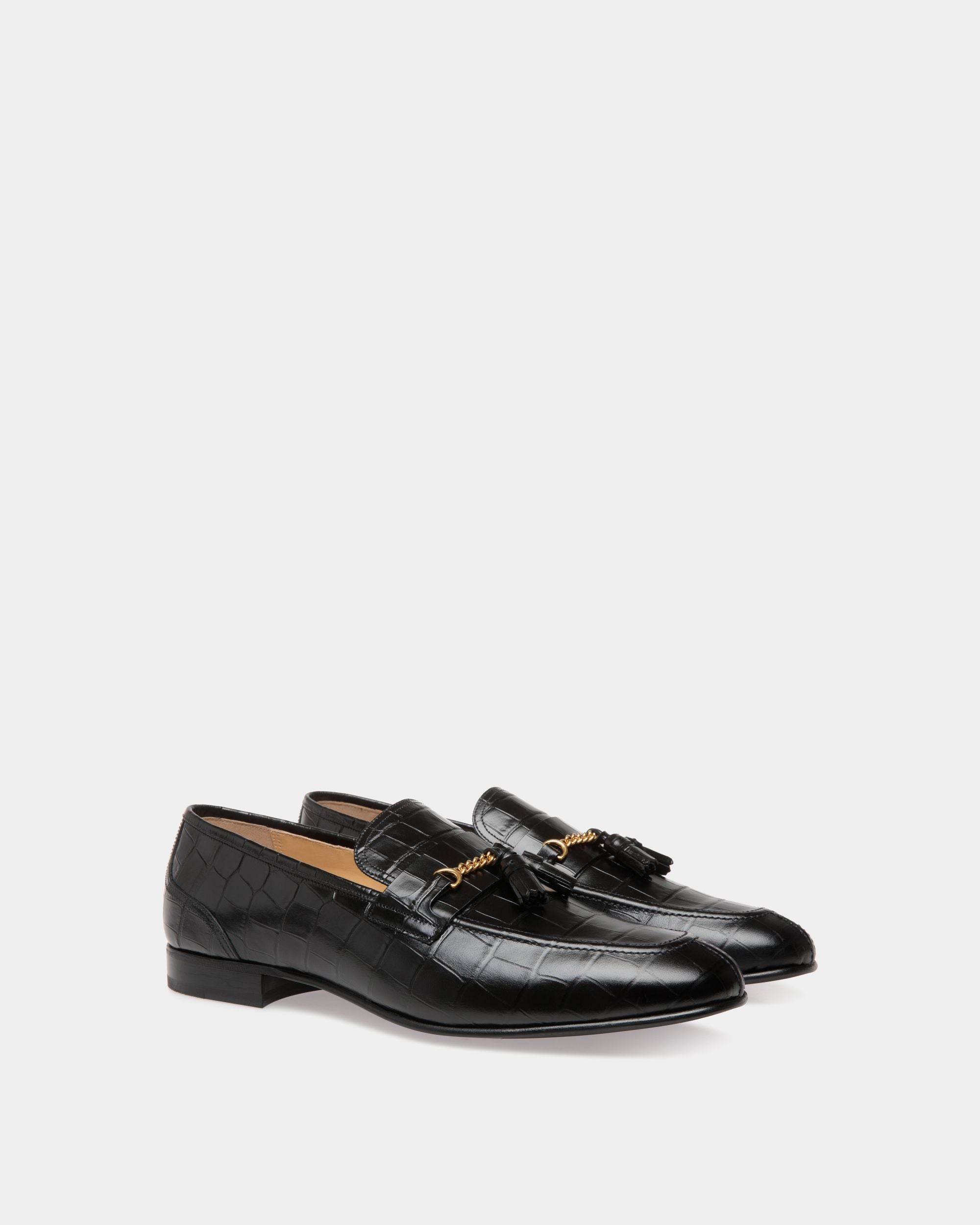Suisse Loafer In Black Leather - Herren - Bally - 02