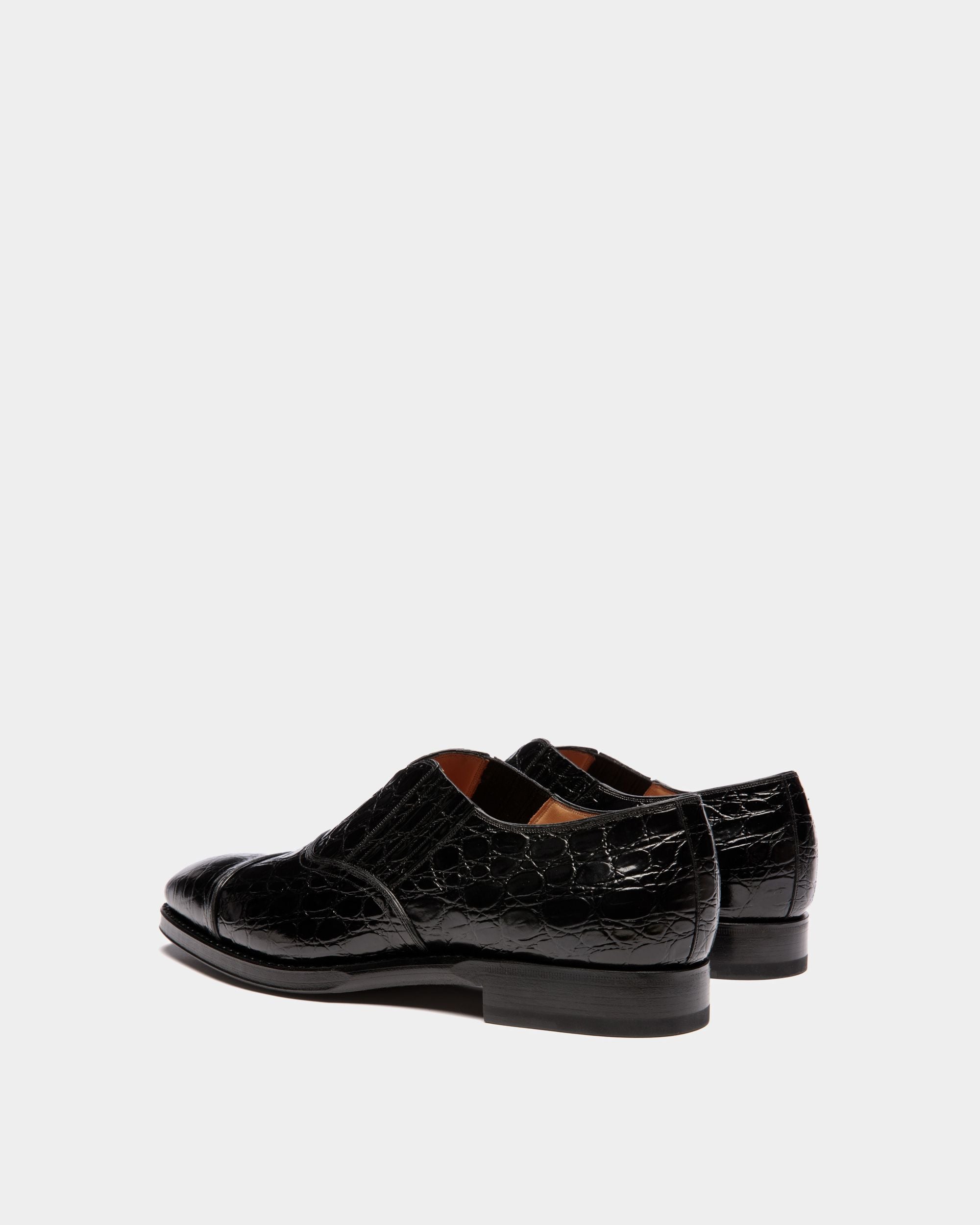 Scribe Loafer Aus Bedrucktem Leder In Schwarz - Herren - Bally - 03