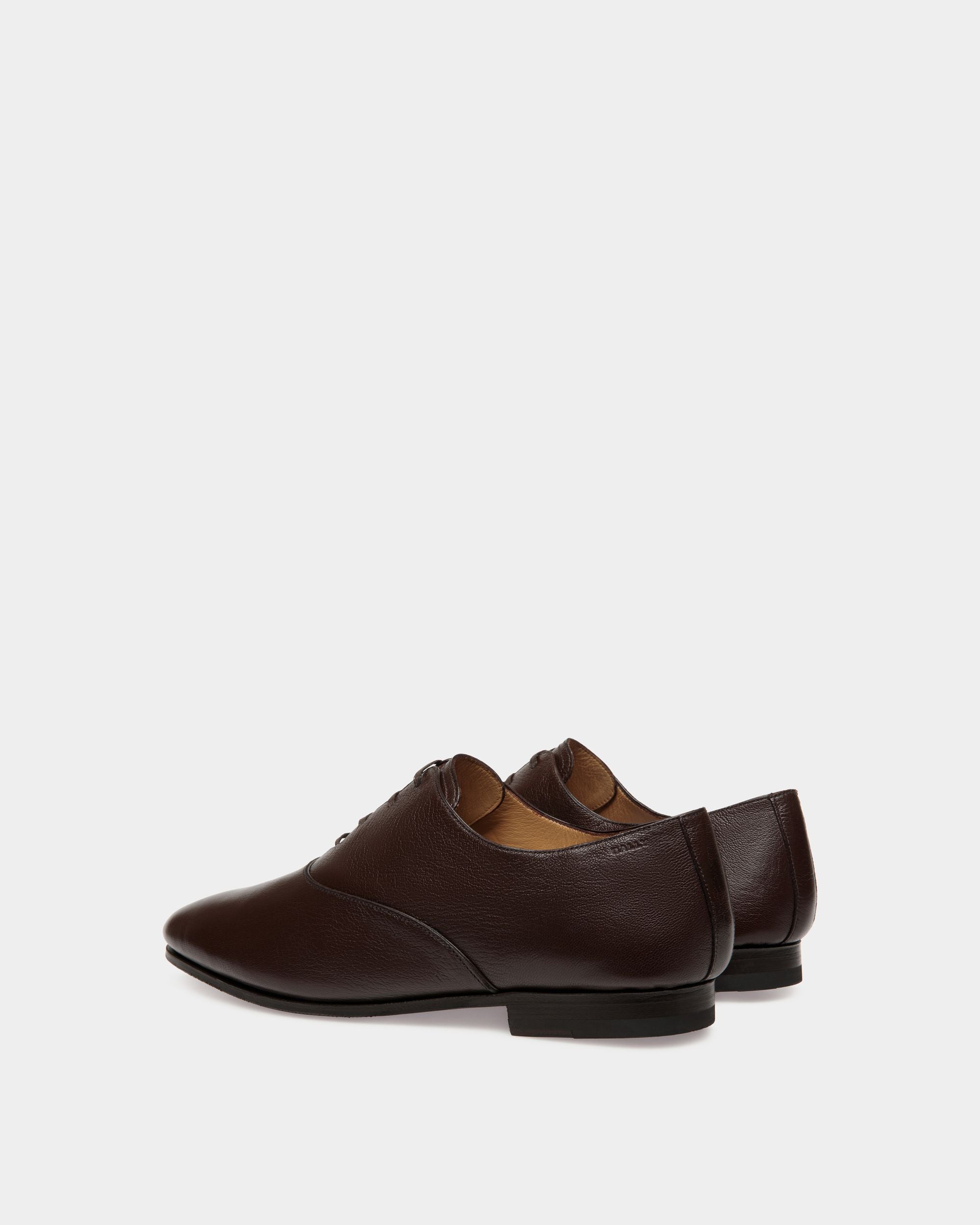 Plume Oxford-Schuh Aus Genarbtem Leder In Braun - Herren - Bally - 03