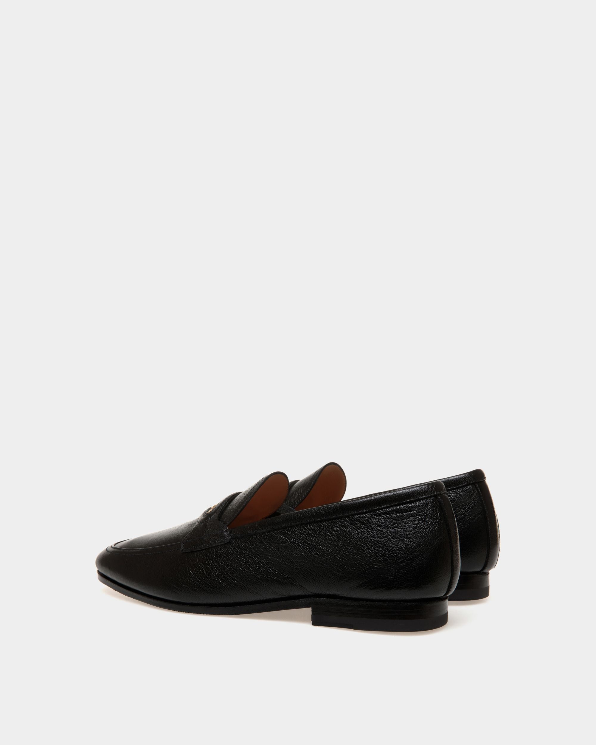 Plume Loafer Aus Genarbtem Leder In Schwarz - Herren - Bally - 03
