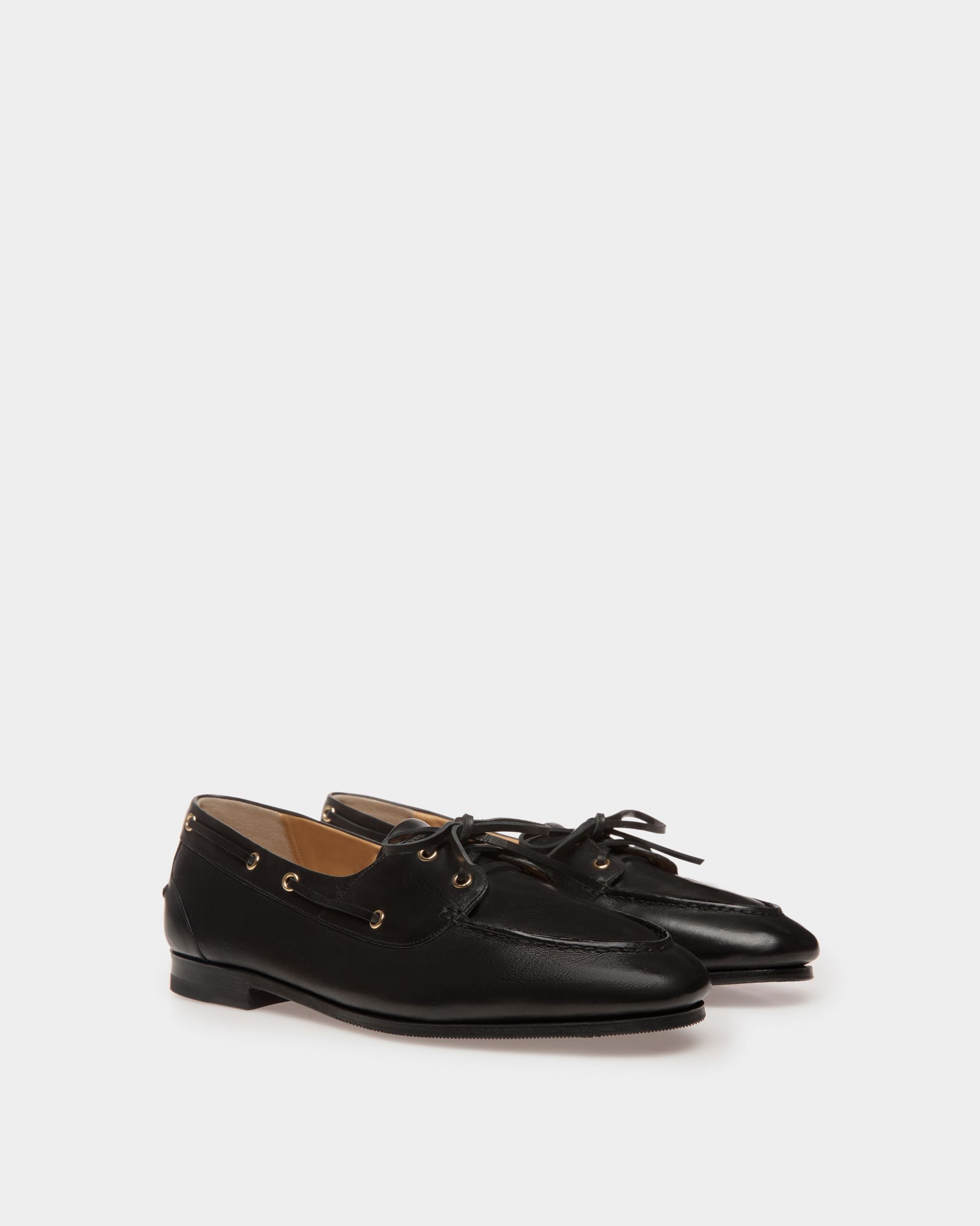 Plume Mokassin Aus Schwarzem Leder - Herren - Bally - 03