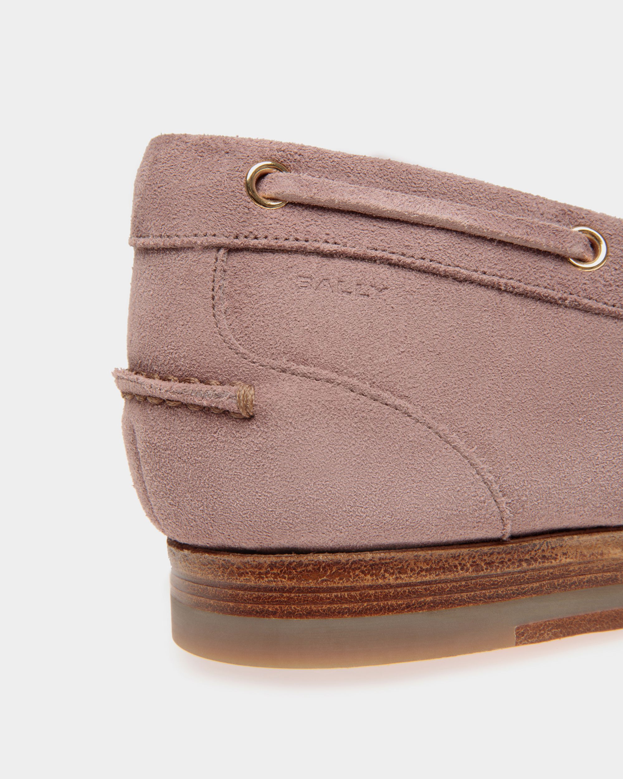 Plume Mokassin Aus Hellfliederfarbenem Veloursleder - Herren - Bally - 05