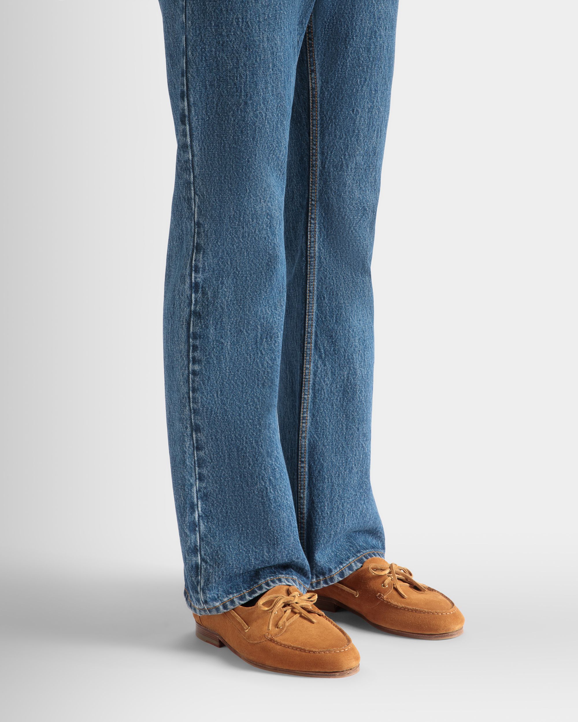 Plume Mokassin Aus Braunem Veloursleder - Herren - Bally - 02