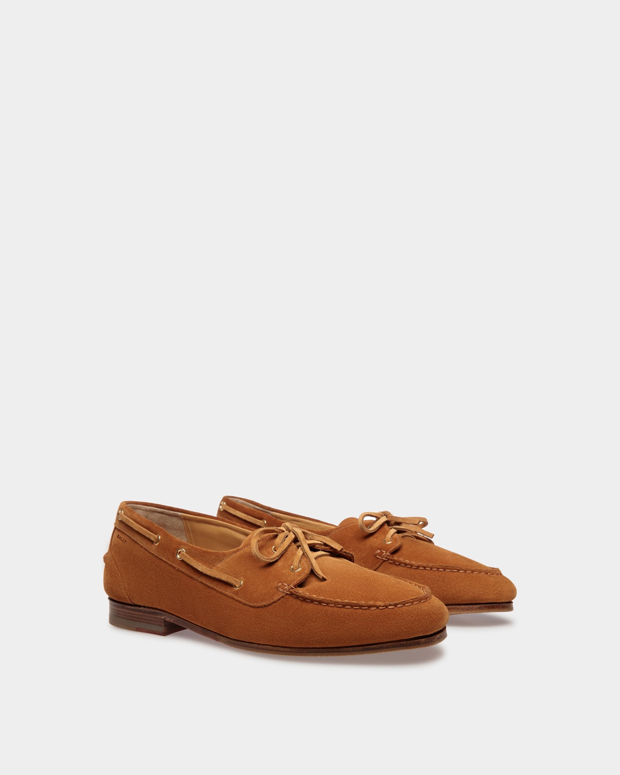 Plume Mokassin Aus Braunem Veloursleder - Herren - Bally - 03