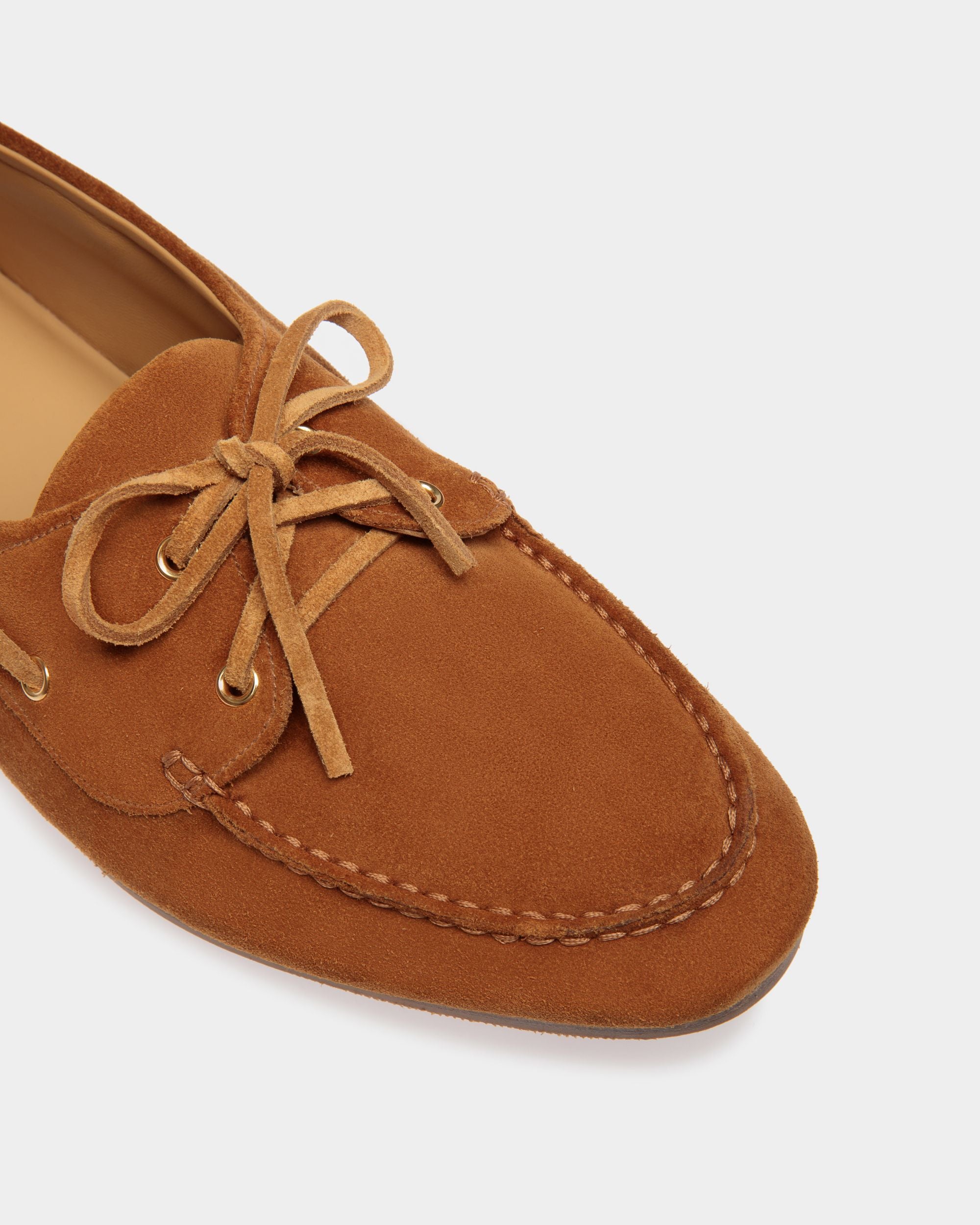 Plume Mokassin Aus Braunem Veloursleder - Herren - Bally - 05