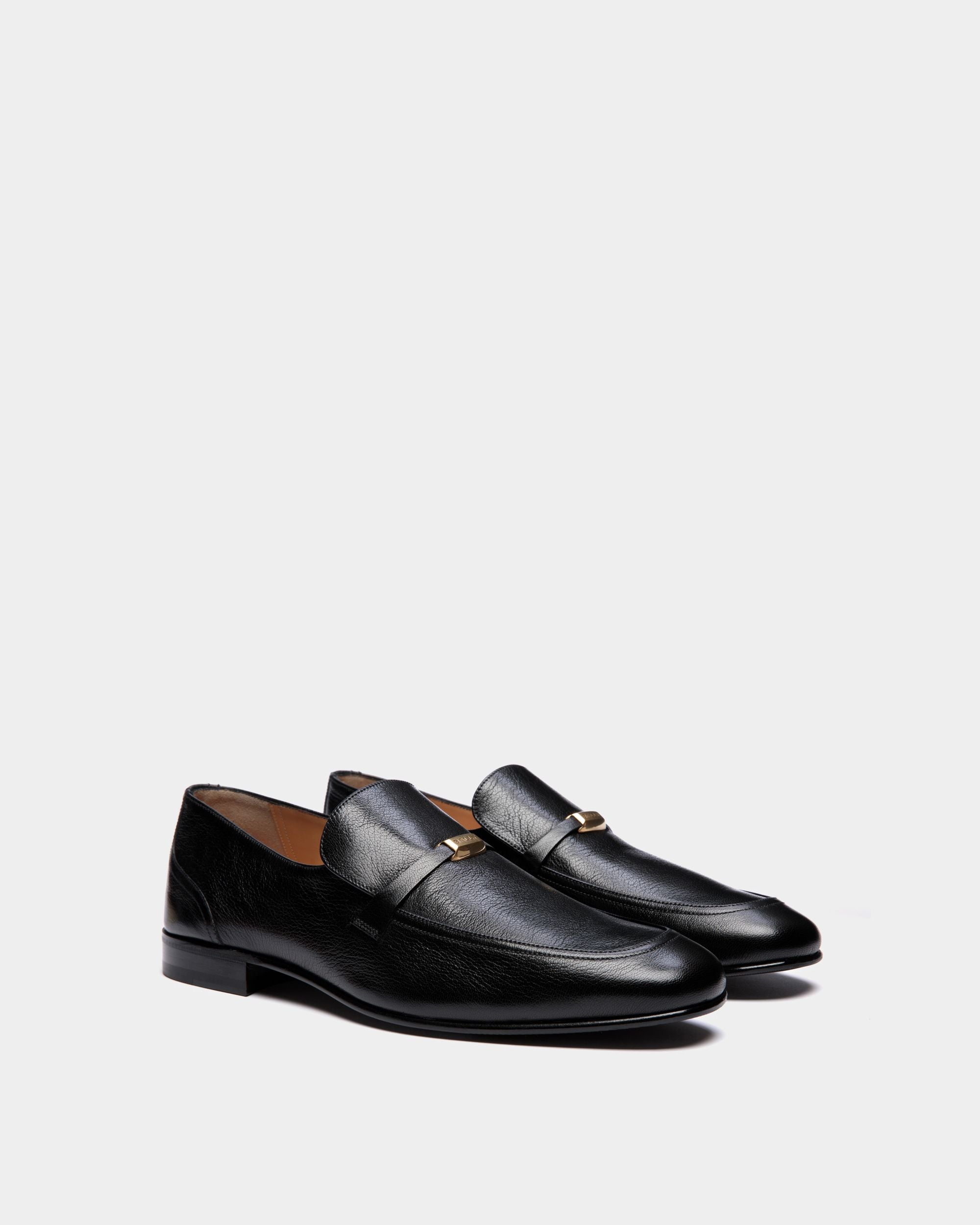 Suisse Loafer Aus Genarbtem Leder In Schwarz - Herren - Bally - 03