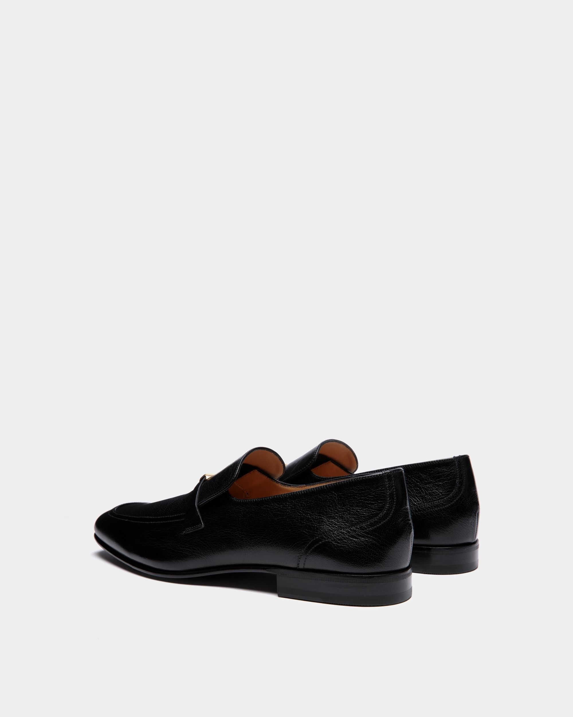 Suisse Loafer Aus Genarbtem Leder In Schwarz - Herren - Bally - 04