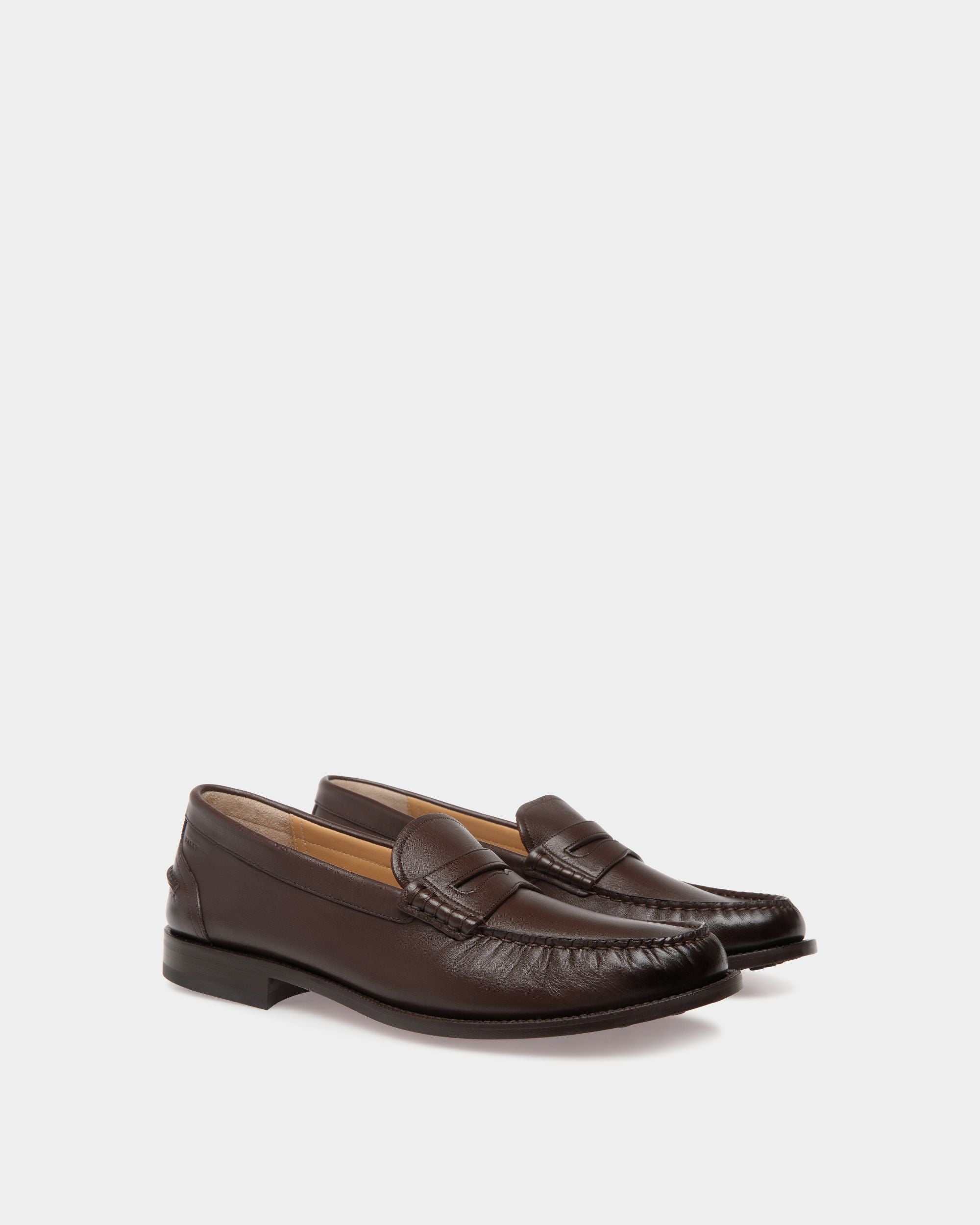 Oregon Moccassins In Brown Leather - Herren - Bally - 02