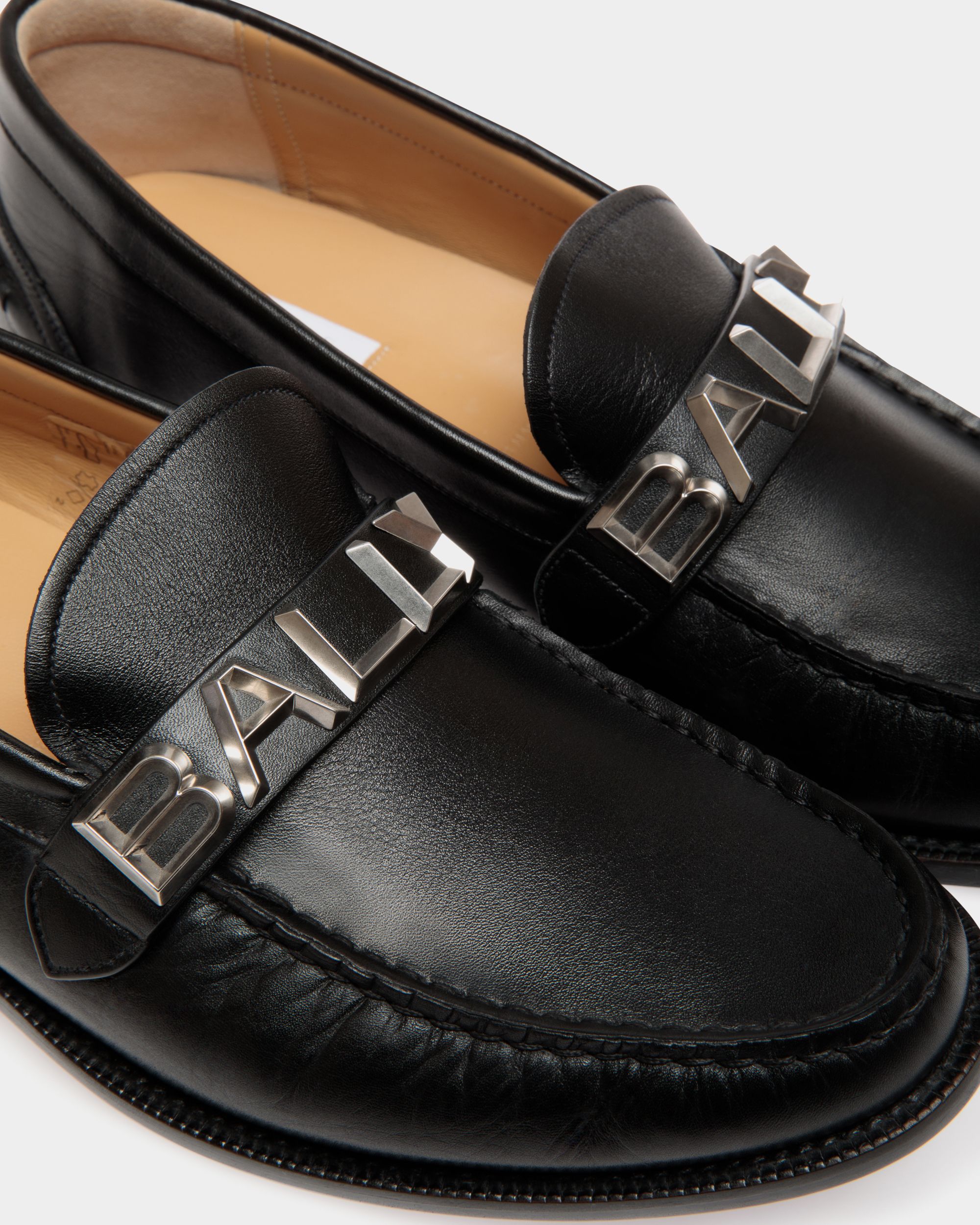 Oregon Moccassins In Black Leather - Herren - Bally - 05