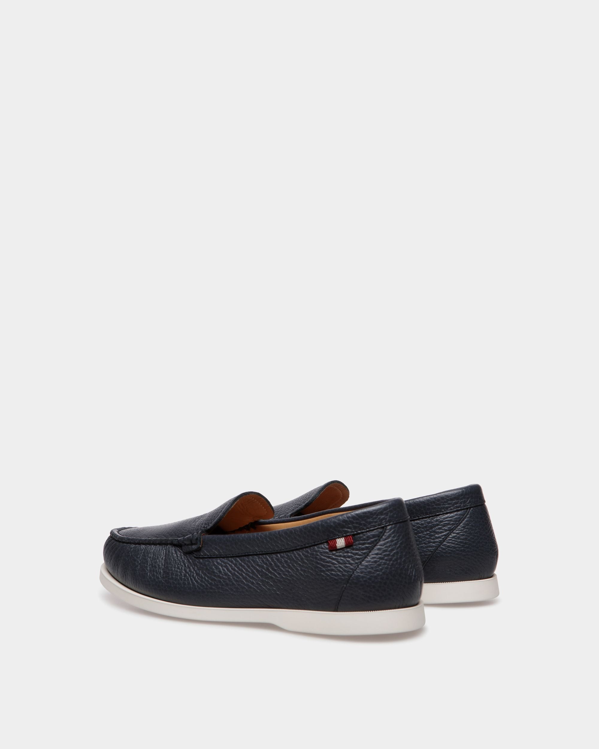 Nelson Loafer Aus Hirschleder In Navy Blue - Herren - Bally - 03
