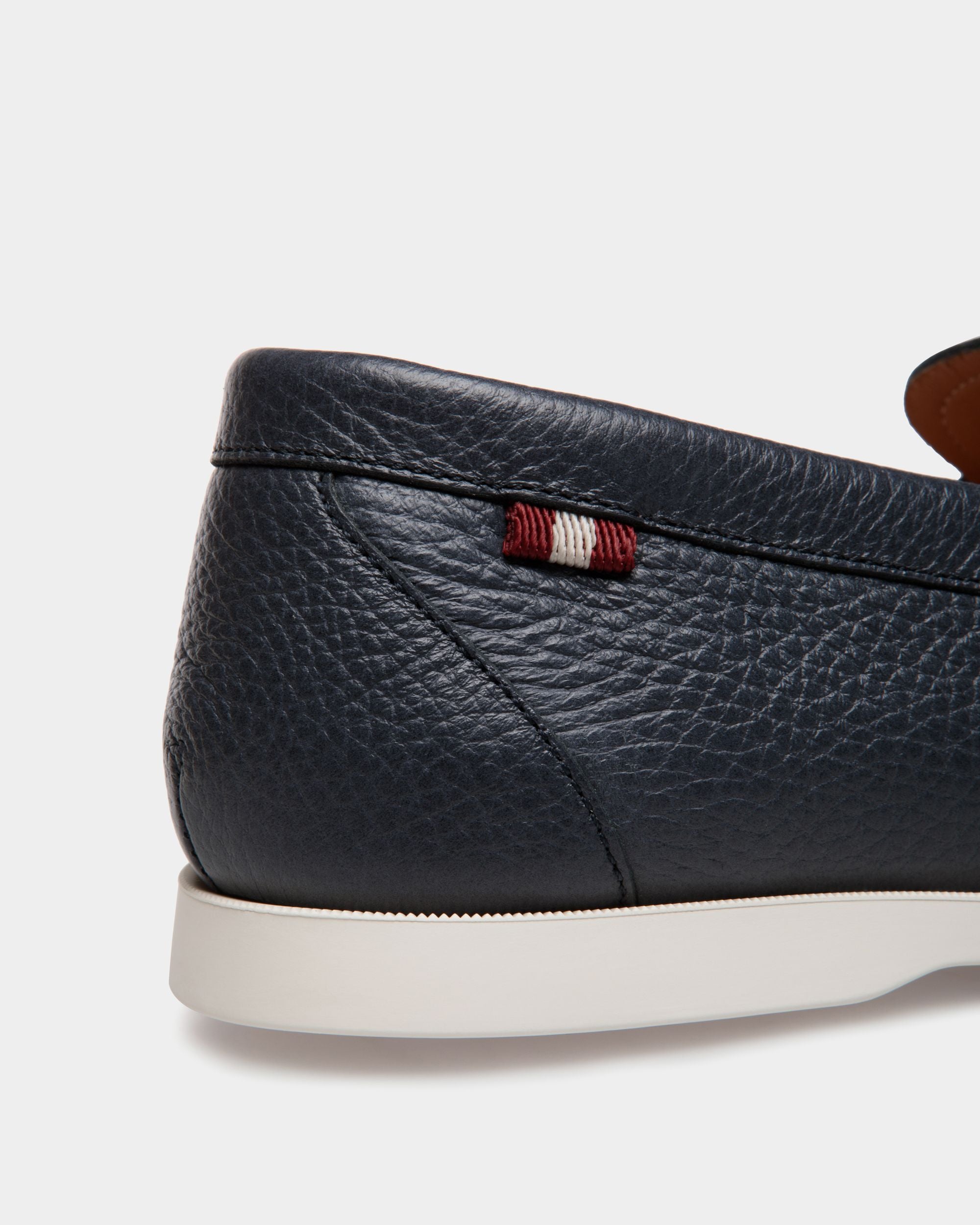 Nelson Loafer Aus Hirschleder In Navy Blue - Herren - Bally - 05