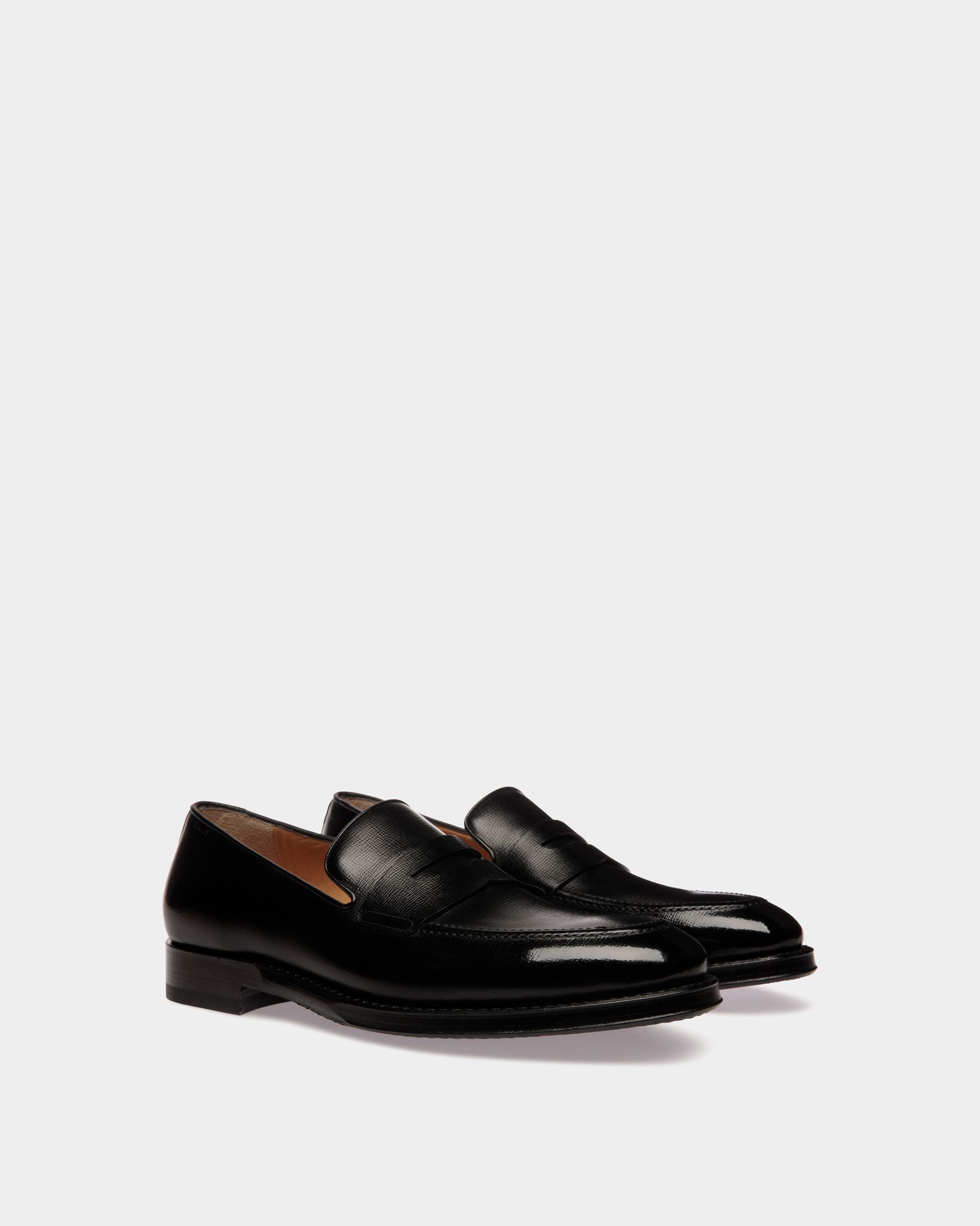 Scribe Un Loafer Aus Genarbtem Leder In Schwarz - Herren - Bally - 02