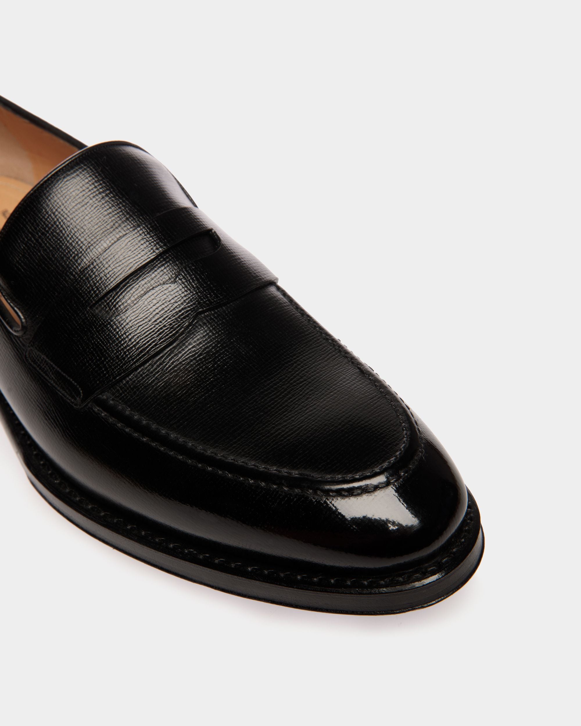 Scribe Un Loafer Aus Genarbtem Leder In Schwarz - Herren - Bally - 04