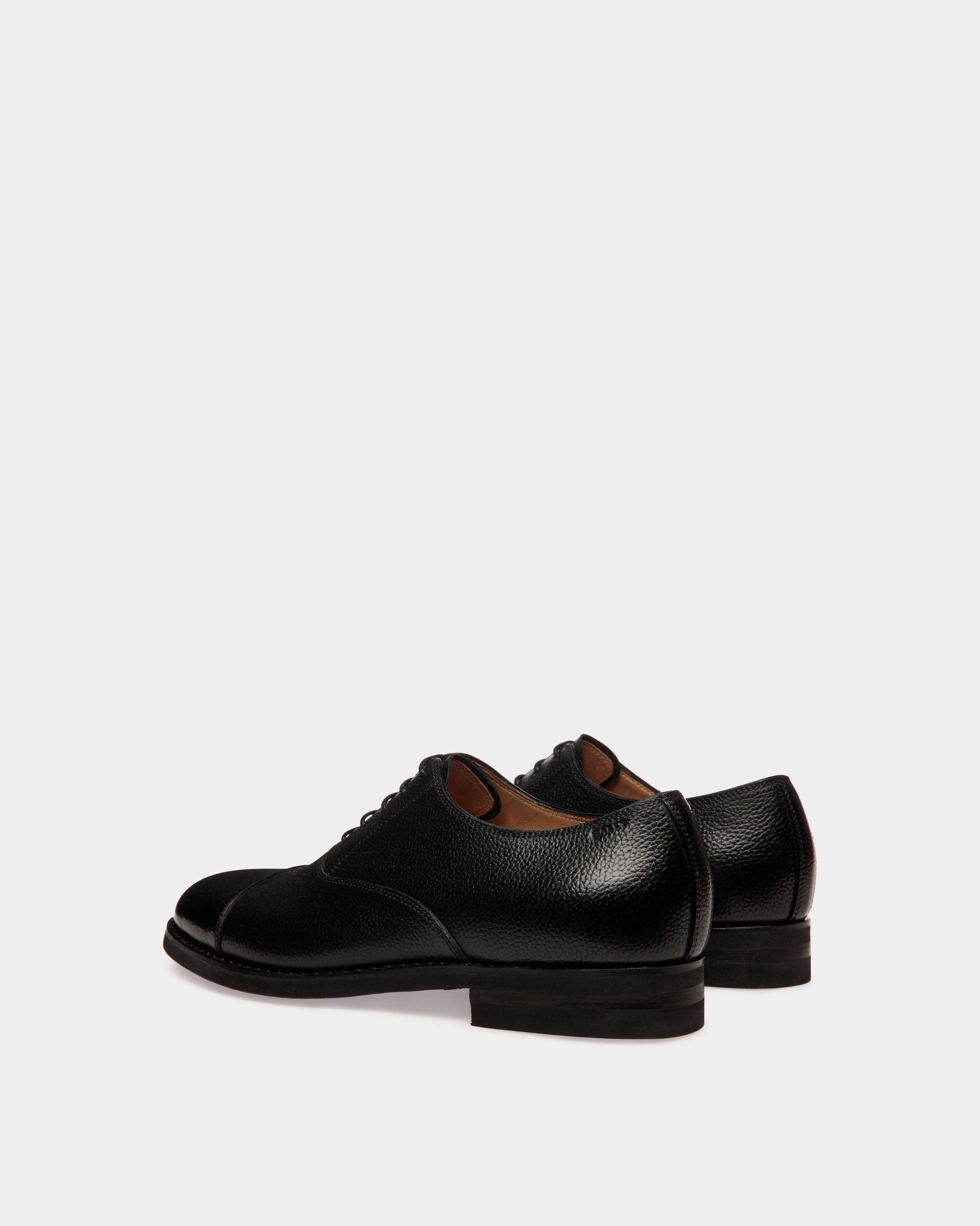 Schoenen Oxford-Schuhe Aus Genarbtem Leder In Schwarz - Herren - Bally - 03