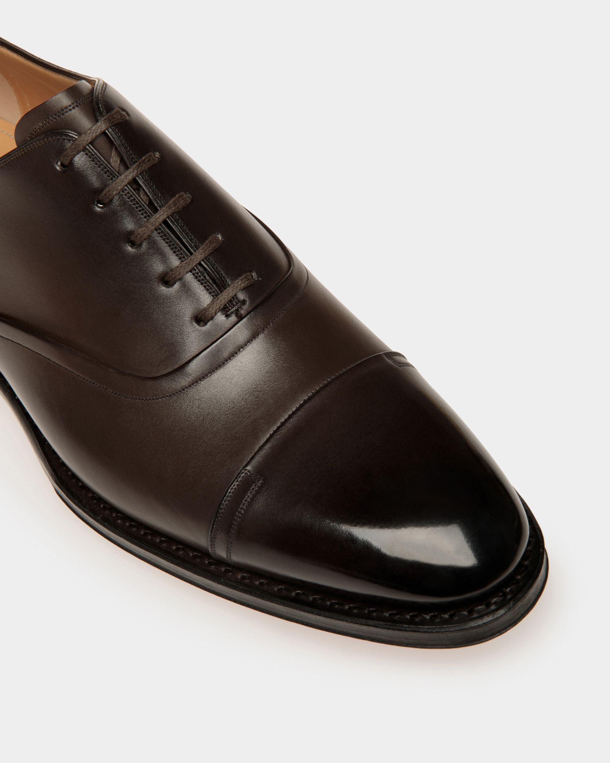 Scribe Un Oxford-Schuh Aus Leder In Ebenholz - Herren - Bally - 03