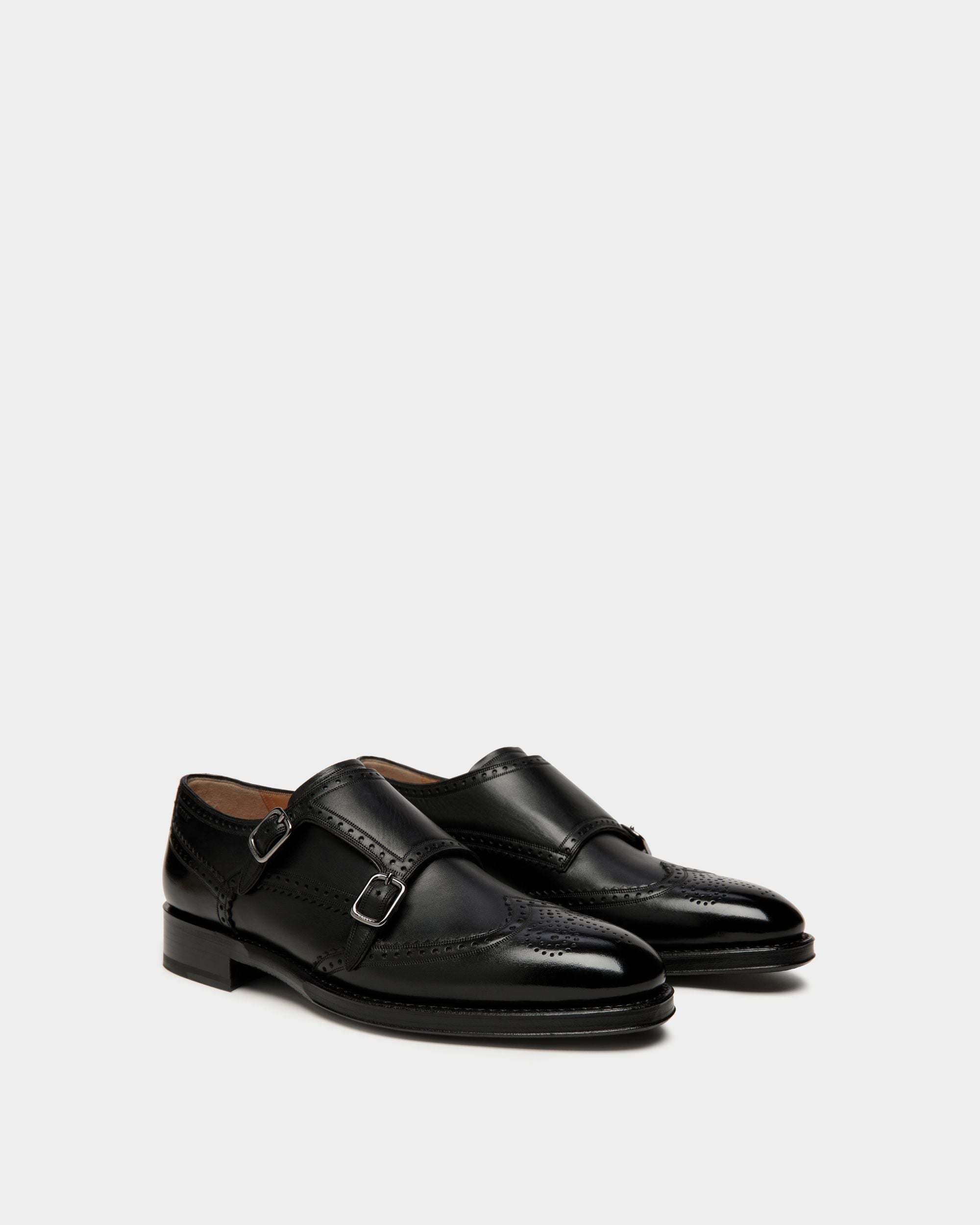 Scribe Un Monkstrap-Schuh Aus Schwarzem Leder - Herren - Bally - 02