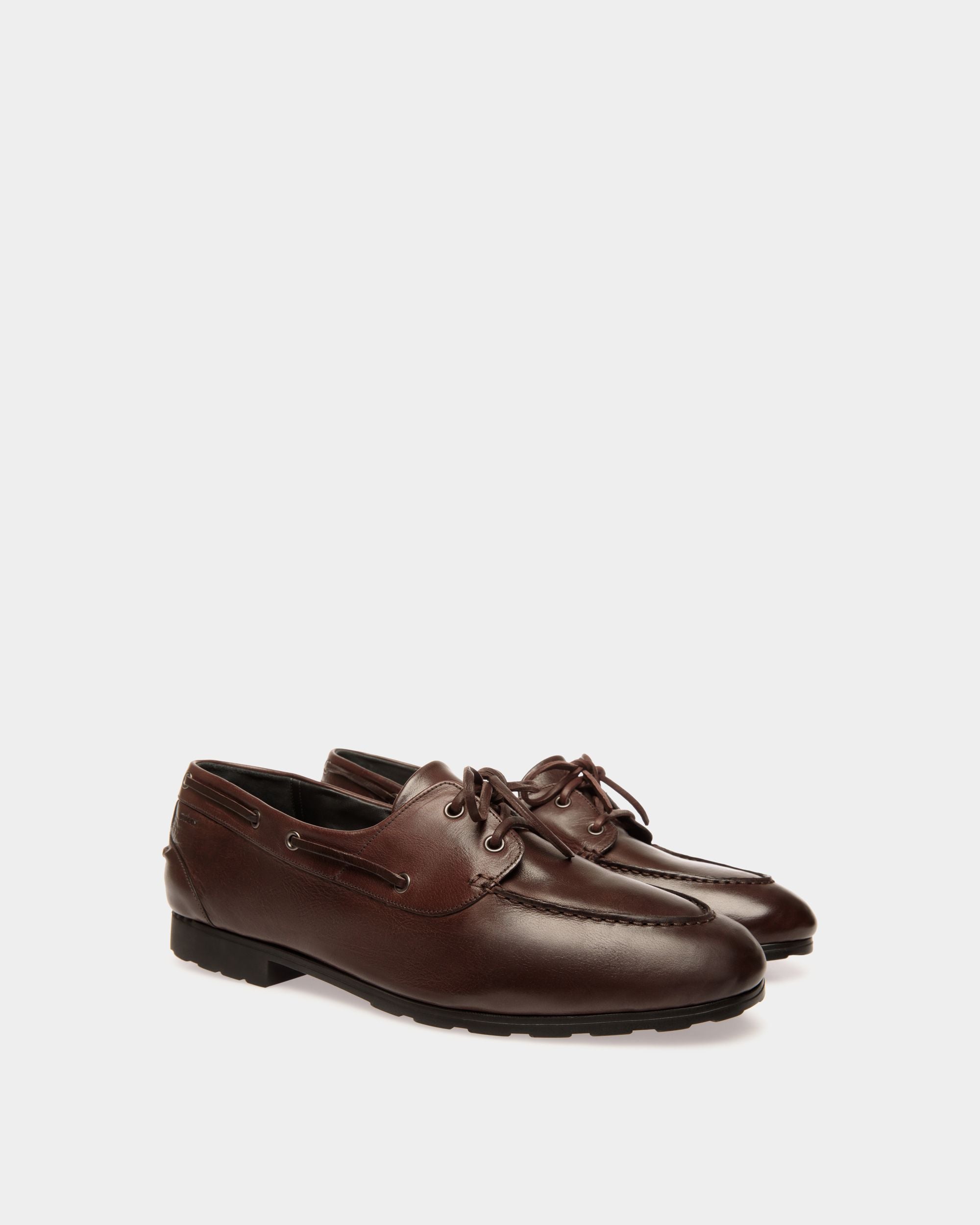 Loafer Plume Aus Leder In Ebenholzfarbe - Herren - Bally - 02