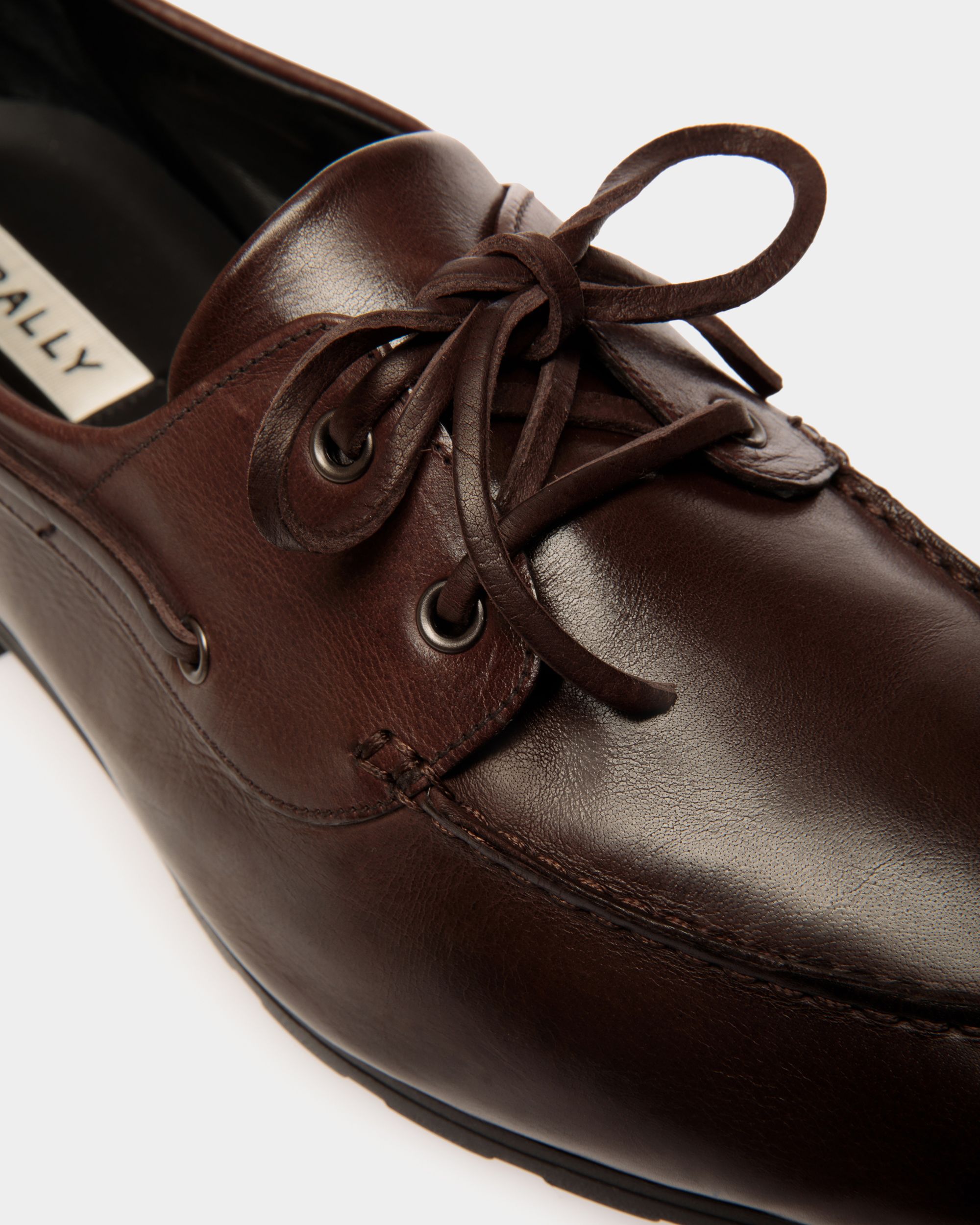 Loafer Plume Aus Leder In Ebenholzfarbe - Herren - Bally - 04