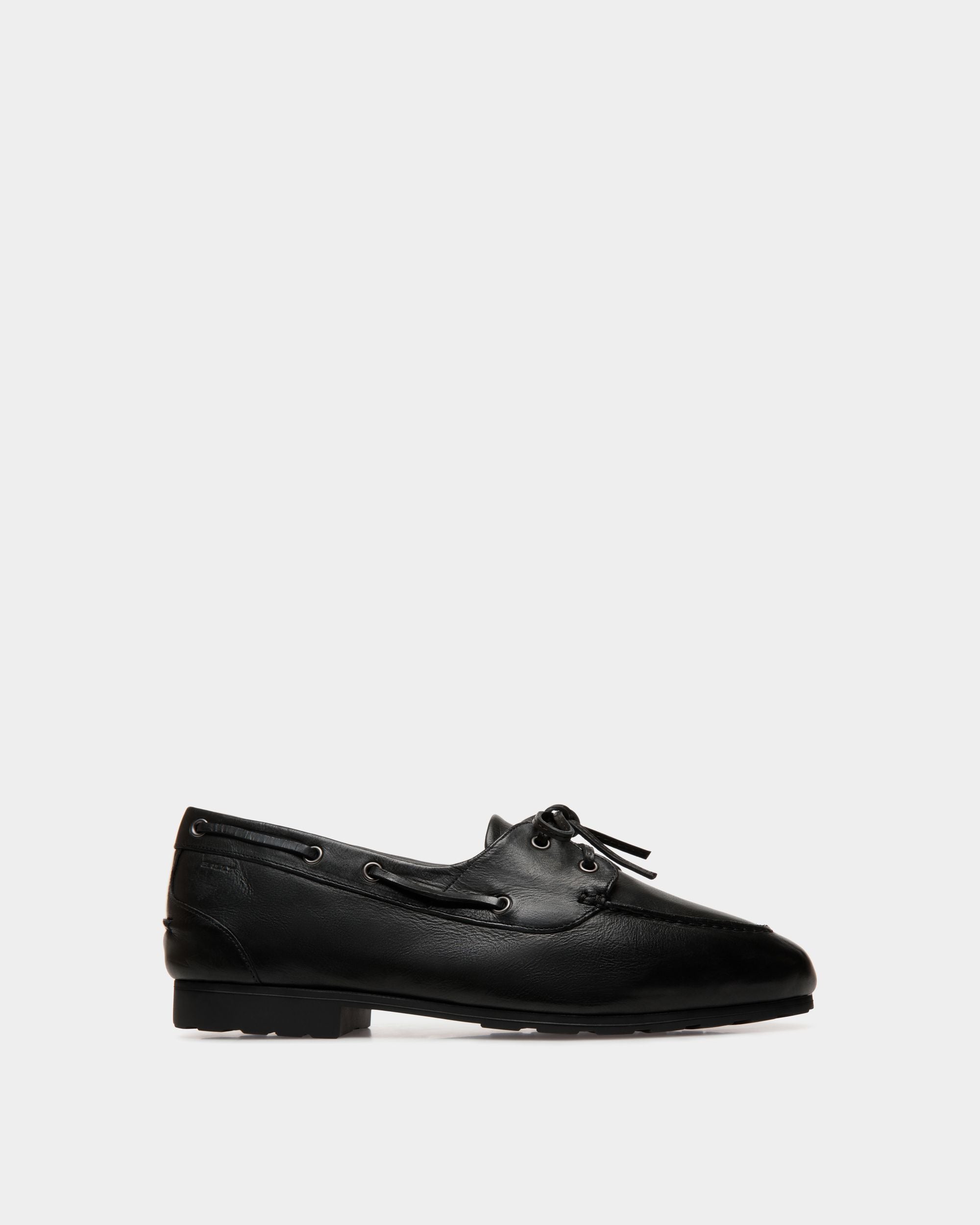Loafer Plume Aus Leder In Schwarz - Herren - Bally - 01